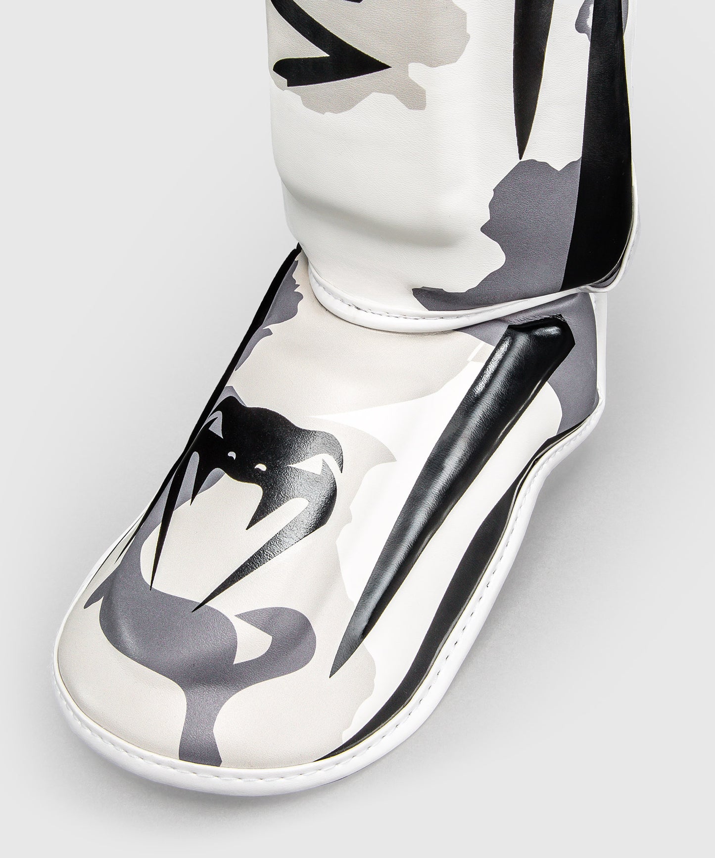 Protège-tibias Venum Elite Camo - Blanc/Gris Clair