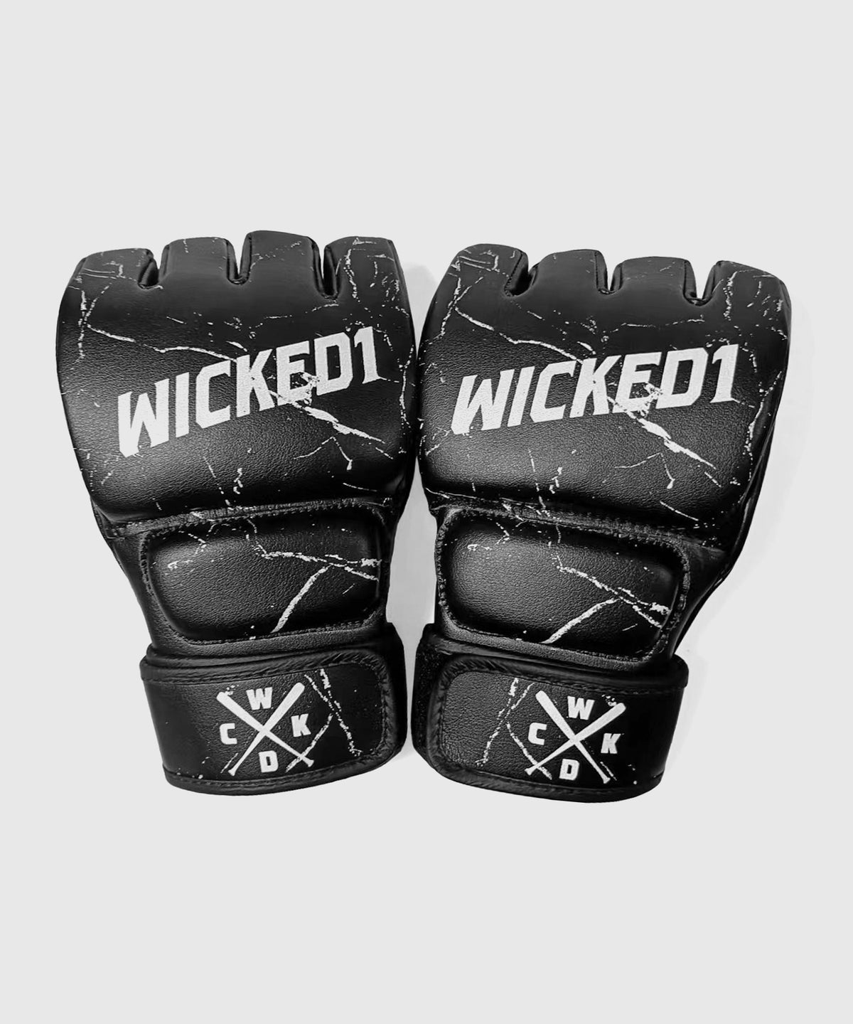 Wicked One Right MMA-Lederhandschuhe - Schwarz/Rot