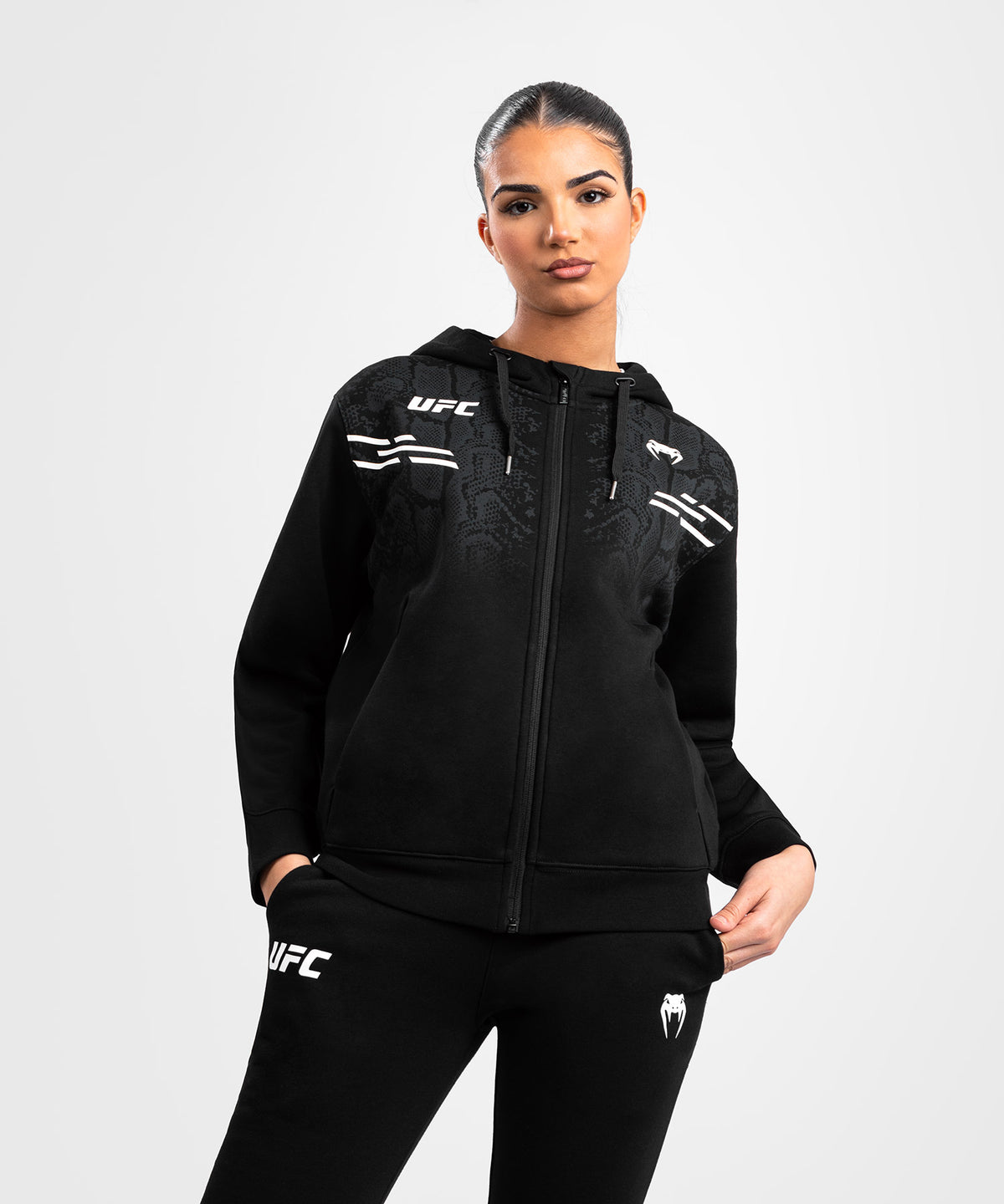 UFC Adrenaline by Venum Replica Women’s Zip Hoodie - Black