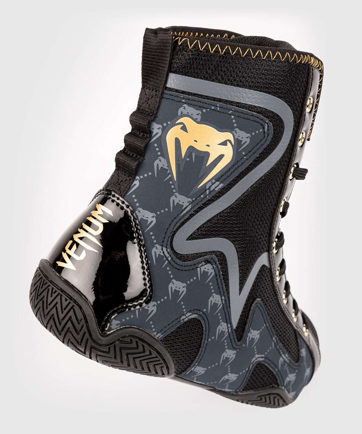 Chaussures de Boxe Venum Elite Evo Monogram - Noir/Bleu Marine