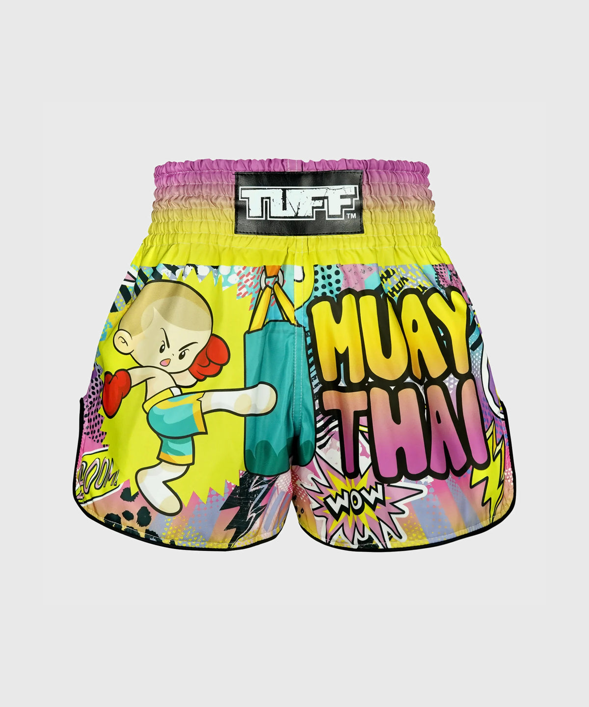 Tuff Retro Style The Savage Boy Muay Thai Shorts - Yellow