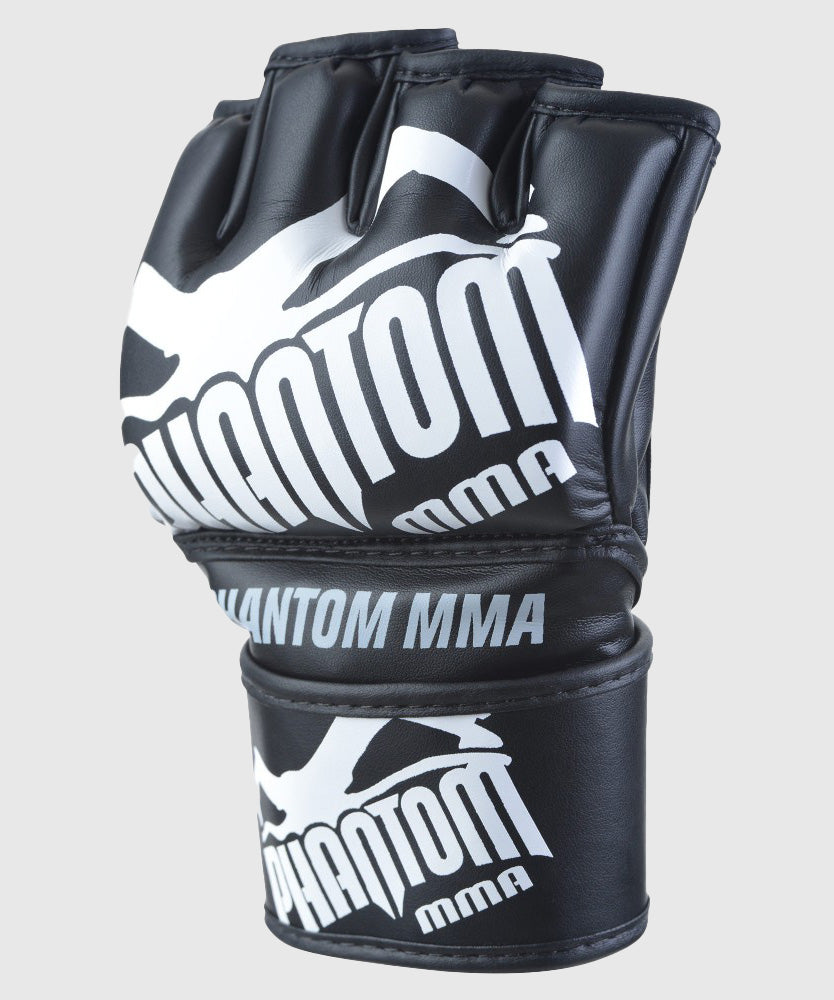 Phantom Athletics Blackout PU MMA Gloves - Black