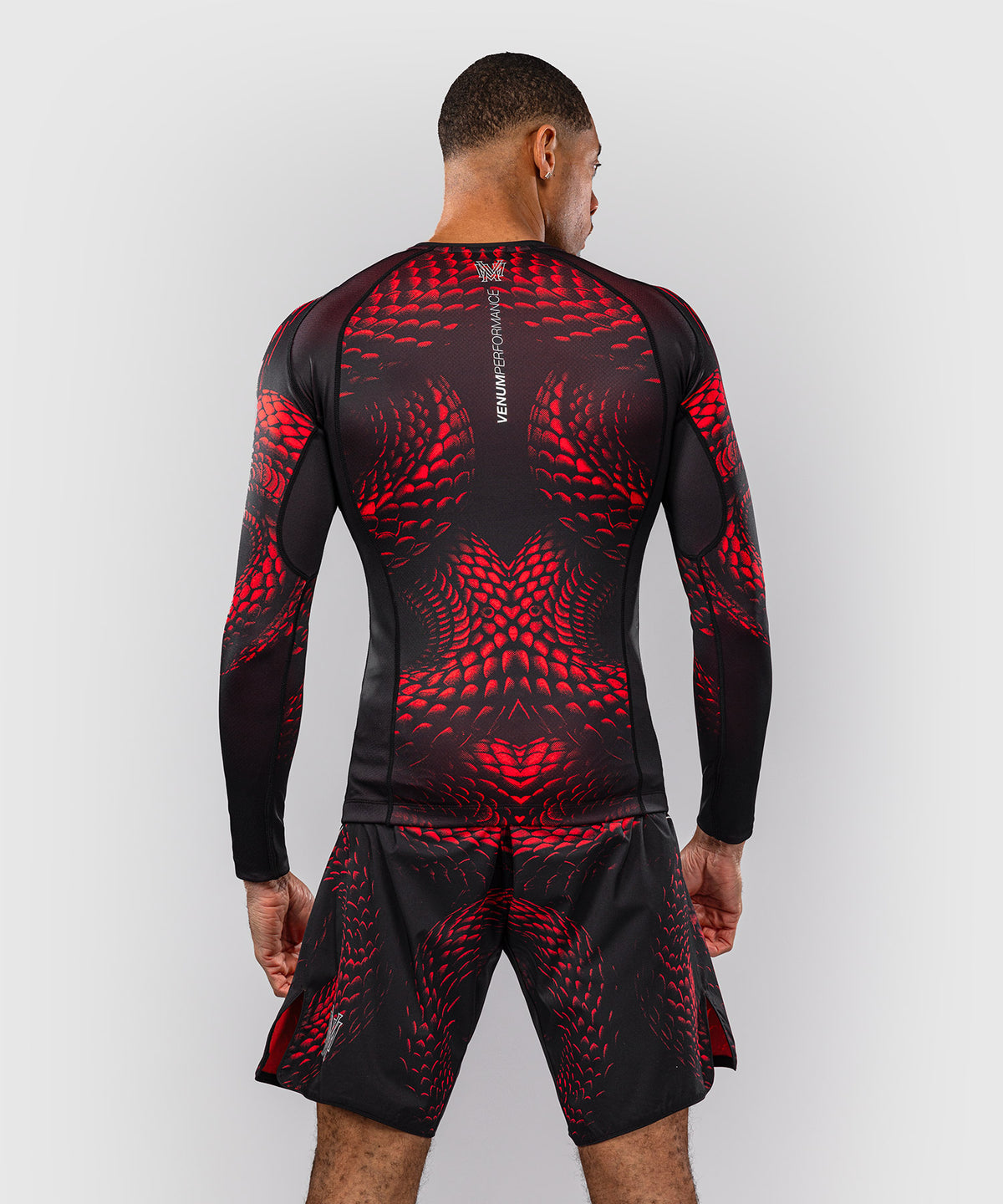 Rashguard à Manches Longues Venum Matupa - Noir/Rouge/Argent