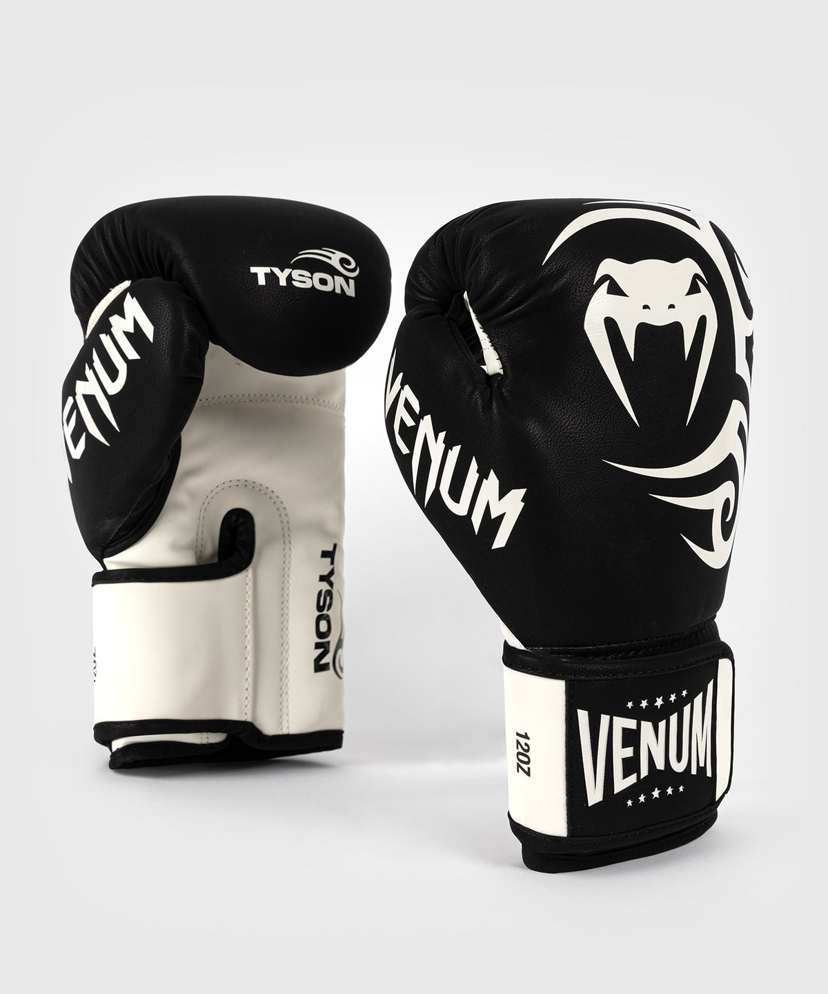 Venum Mike Tyson Replica Boxhandschuhe - Tiefschwarz/Optisch Weiß