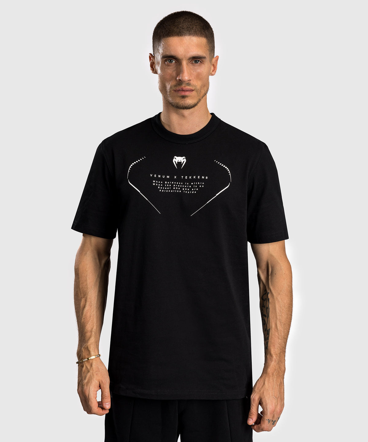 T-Shirt Venum x TEKKEN 8 - Jin Kazama - Noir/Noir/Blanc
