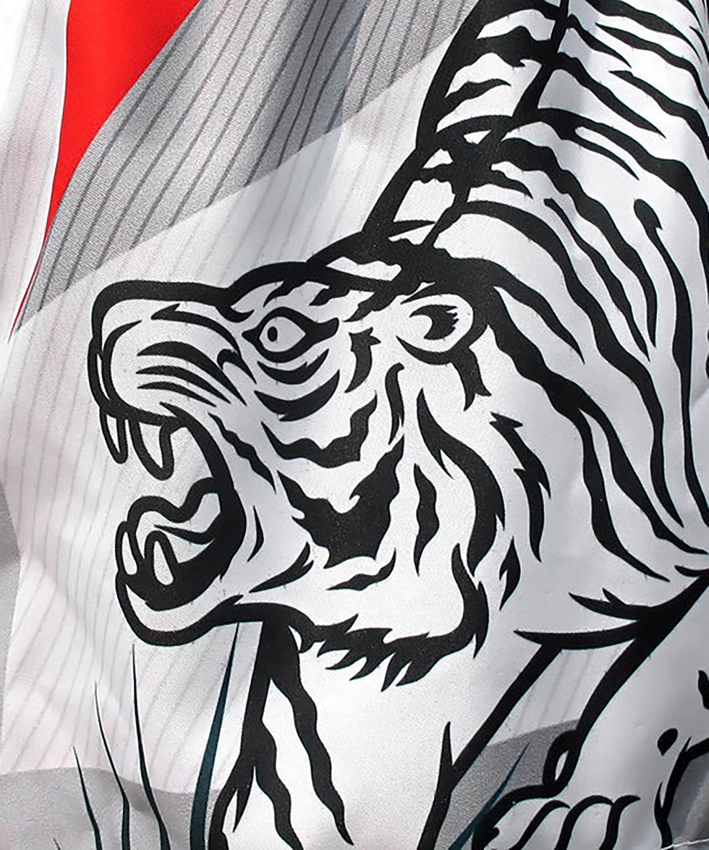 Short de Muay Thai Tuff White Tiger - Blanc