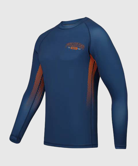 Fumetsu Varsity Langarm-Rashguard - Marineblau