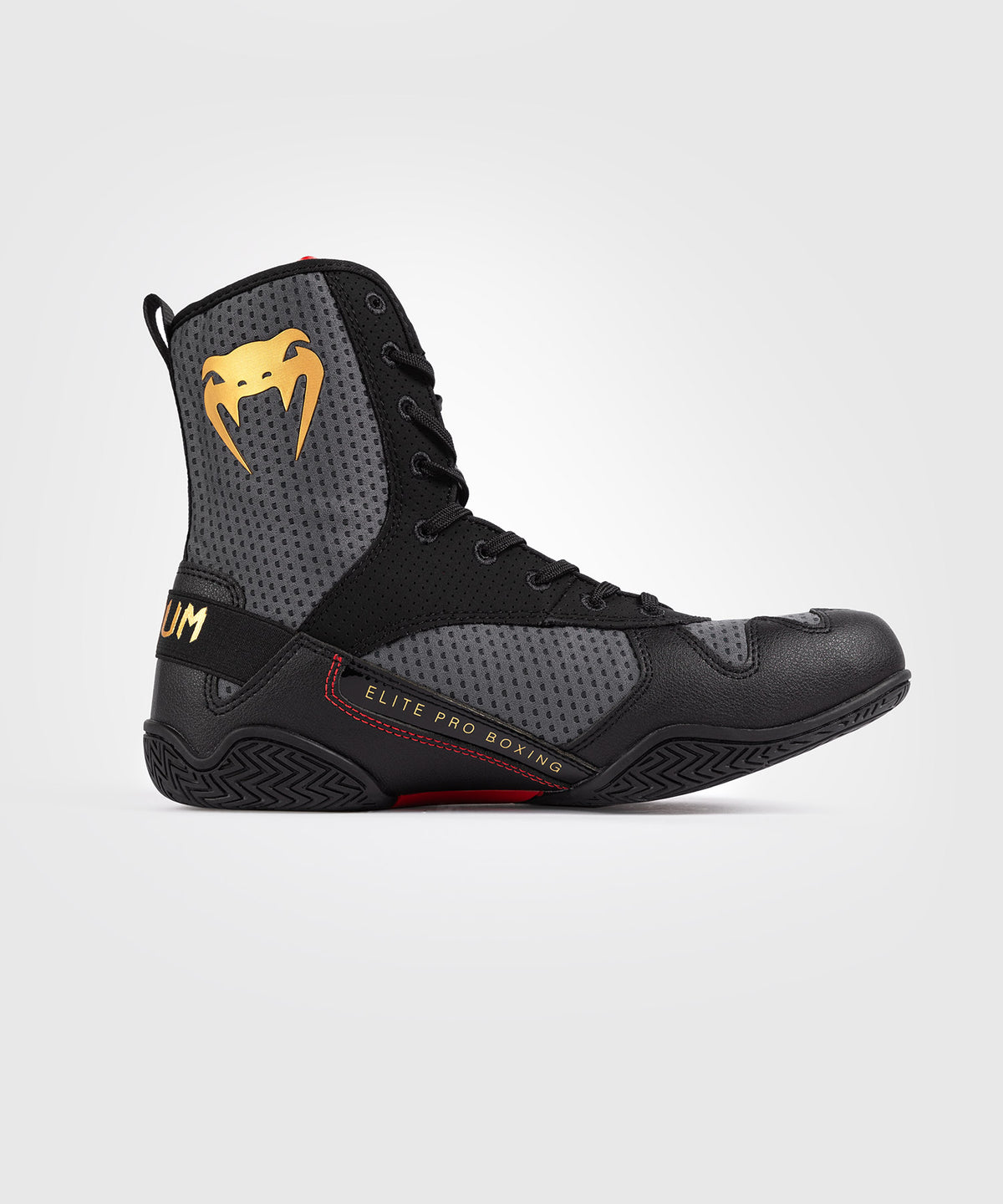 Venum Elite Scarpe da Boxe - Grigio Tempesta/Oro
