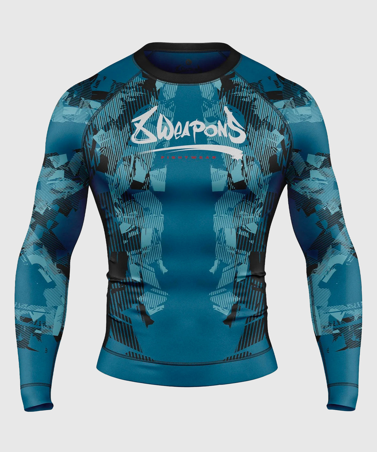8 Weapons Hit 2.0 Rashguard de Manga Larga - Azul