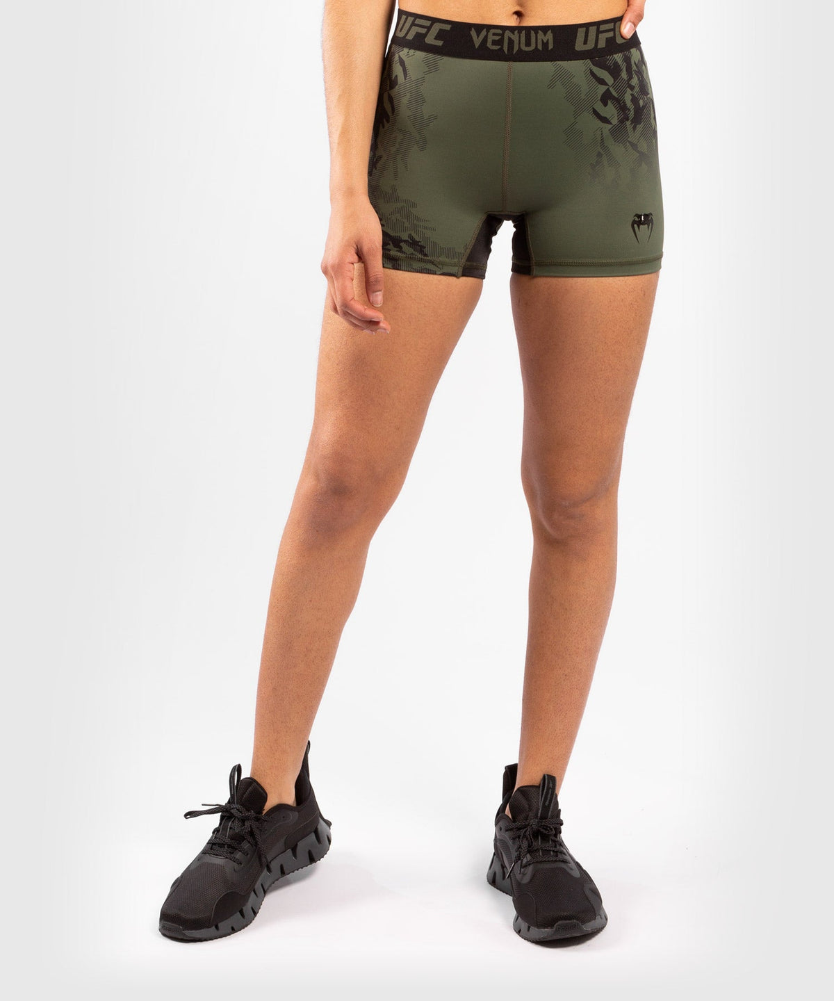 Women's UFC Venum Authentic Fight Week Compression Short - Khaki