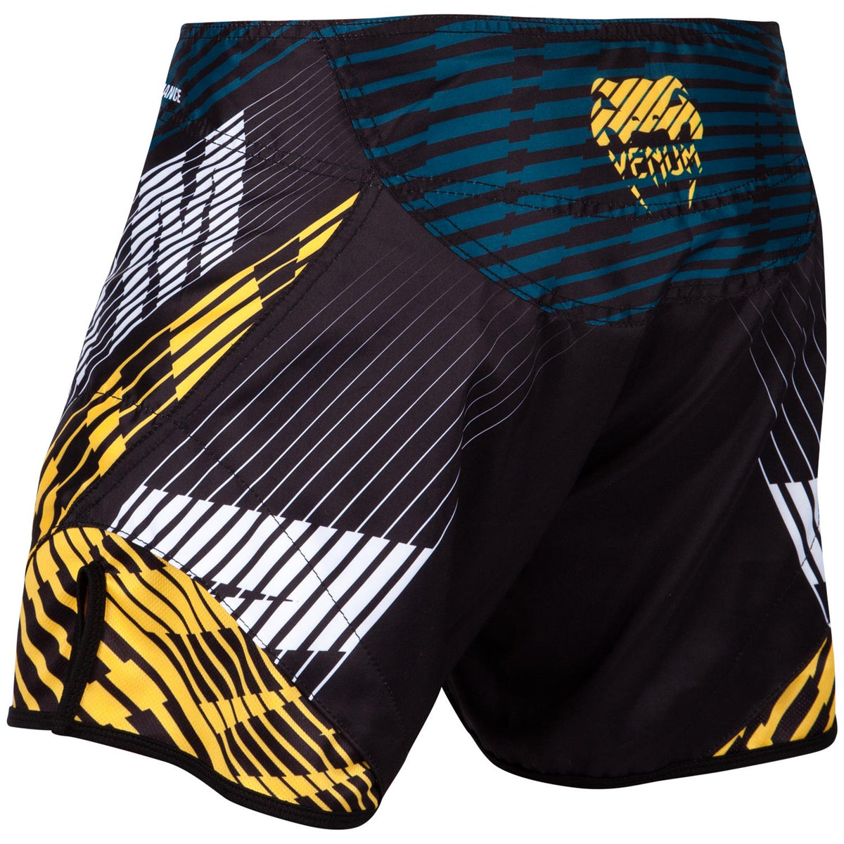 Venum Plasma short fightshorts - Black/Yellow