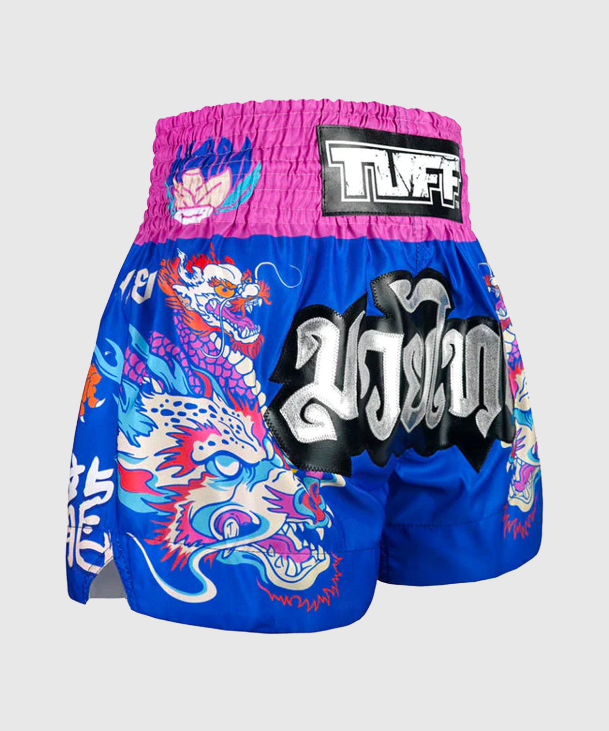 Tuff Dragonforce Pantalones de Muay Thai - Azul