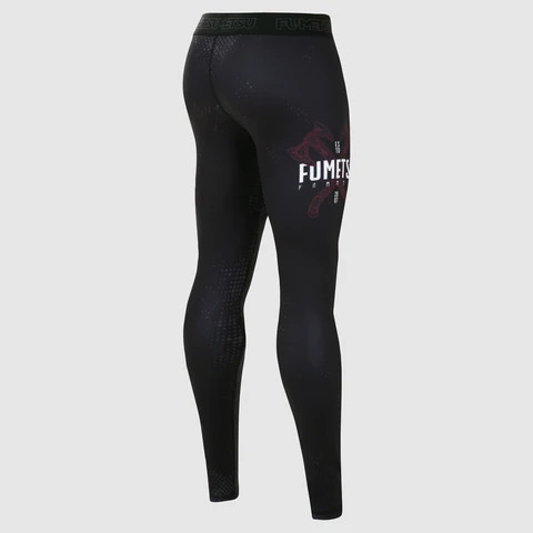 Fumetsu Berserker Pantaloni a Compressione - Nero/Rosso
