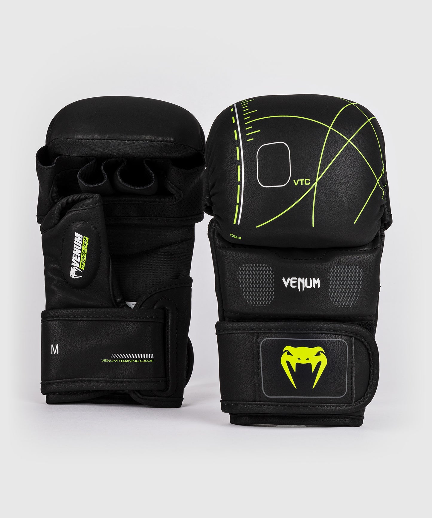 Gants de sparring Venum Training Camp 4.0 - Noir/Vert néo