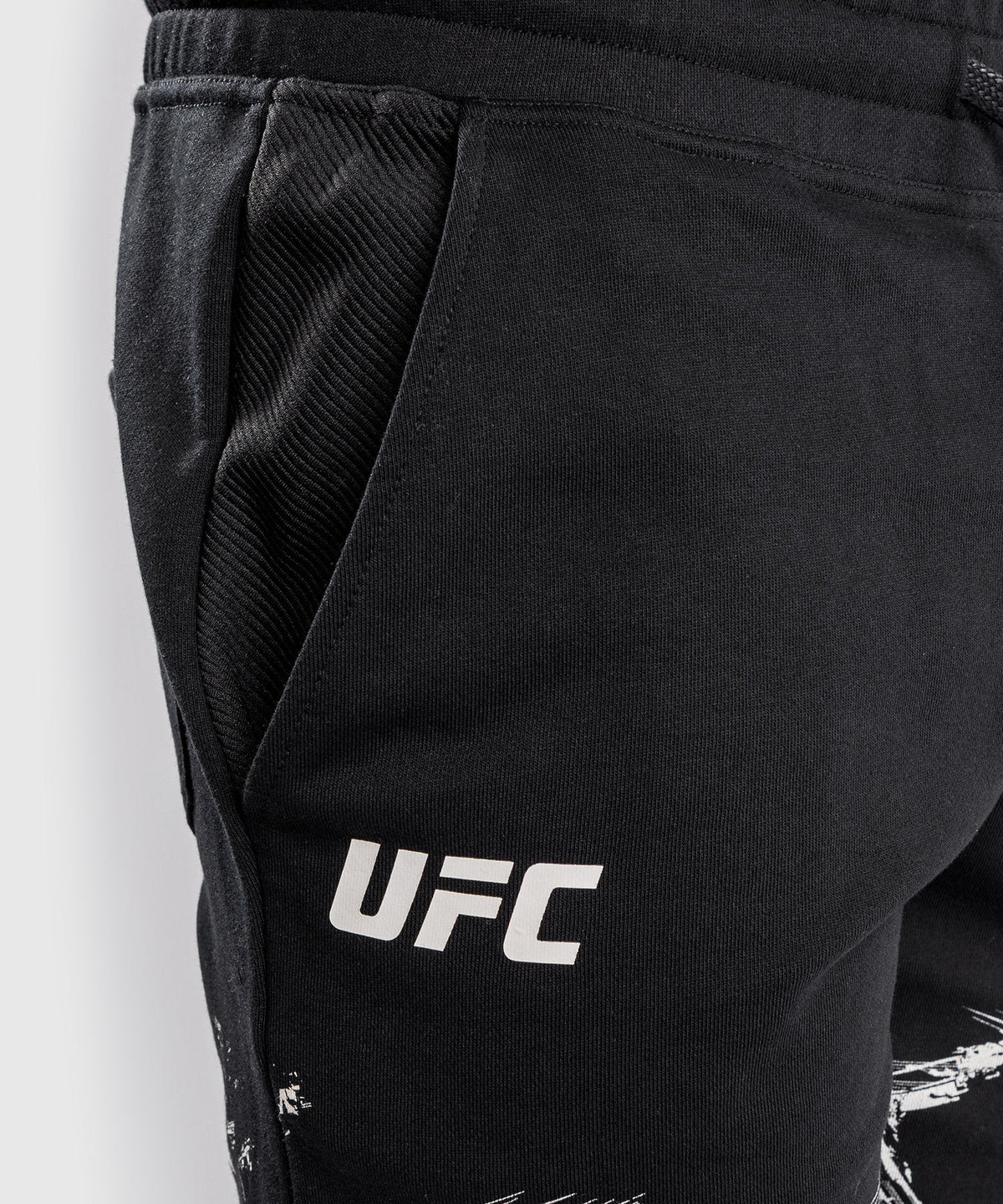 Venum Authentic Fight Week 2.0 UFC-Baumwollshorts - Schwarz/Sand