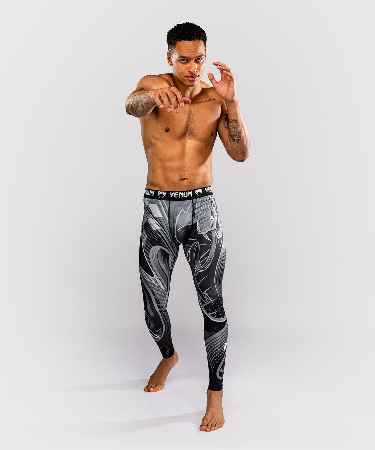 Venum Crimson Viper 2.0 Leggings a compressione - Nero/Grigio