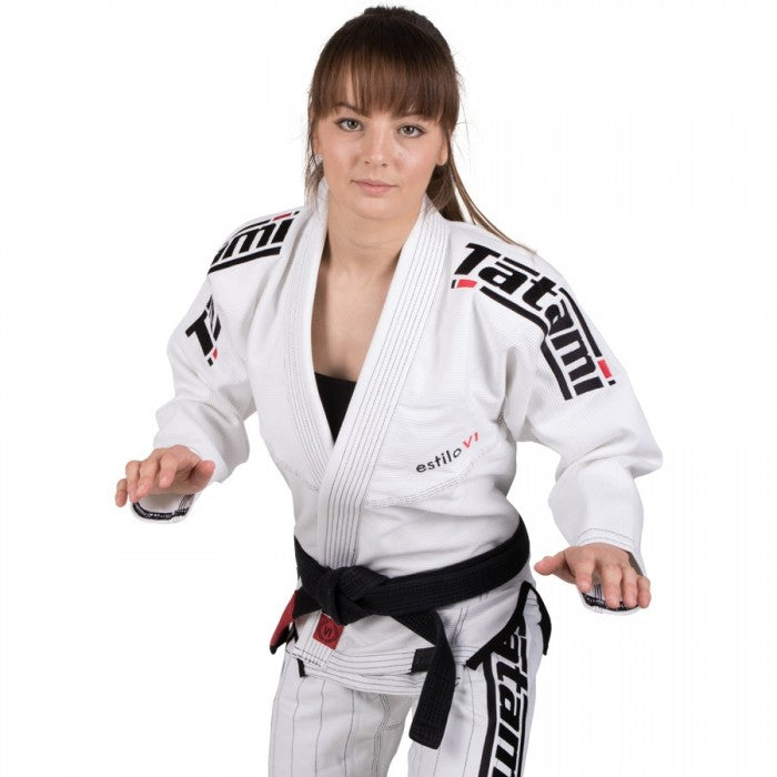 Tatami Fightwear Estilo 6.0 BJJ Gi Damen - Weiß/Schwarz