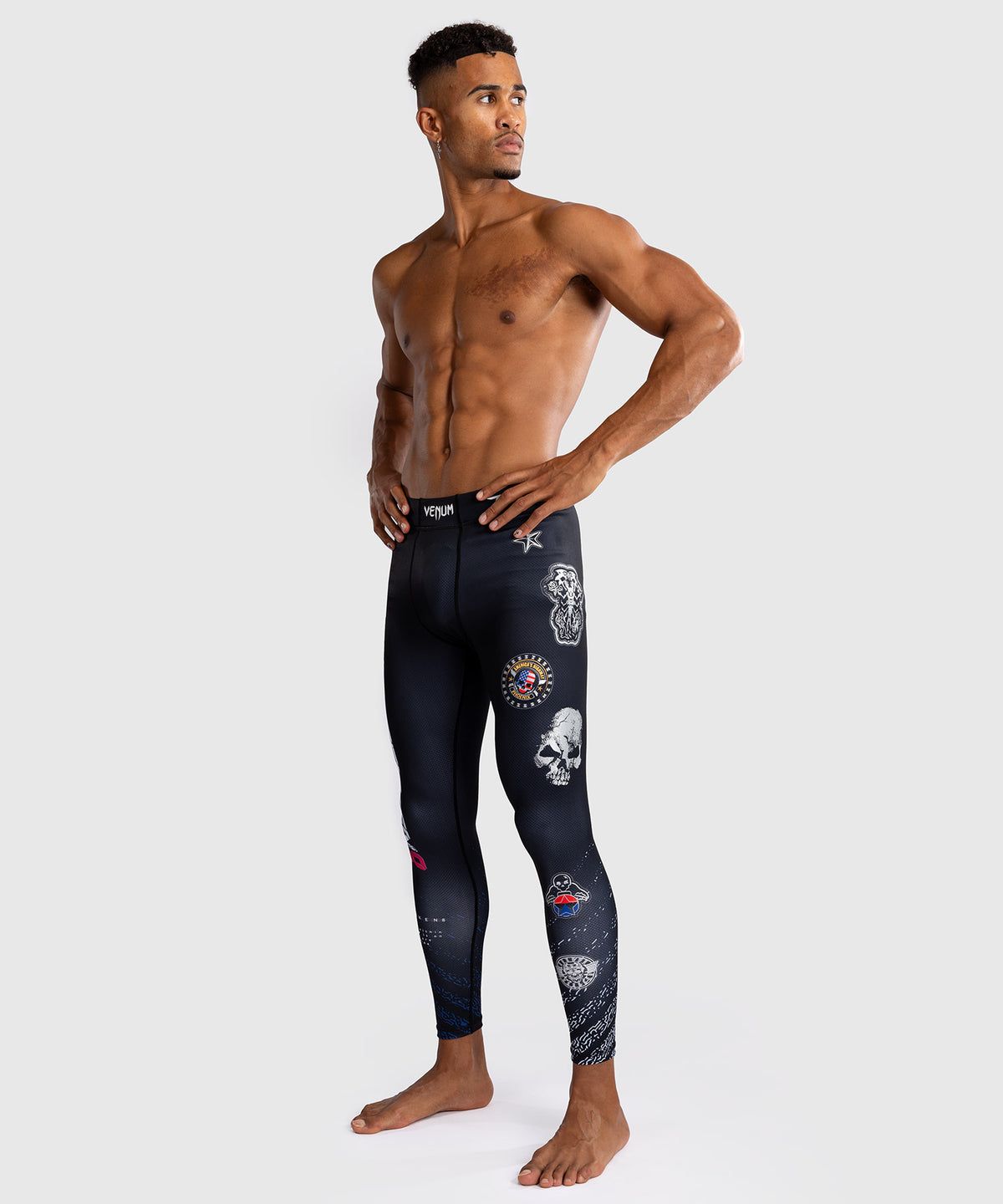 Venum x TEKKEN 8 - Paul Phoenix Pantaloni a compressione - Nero/Blu