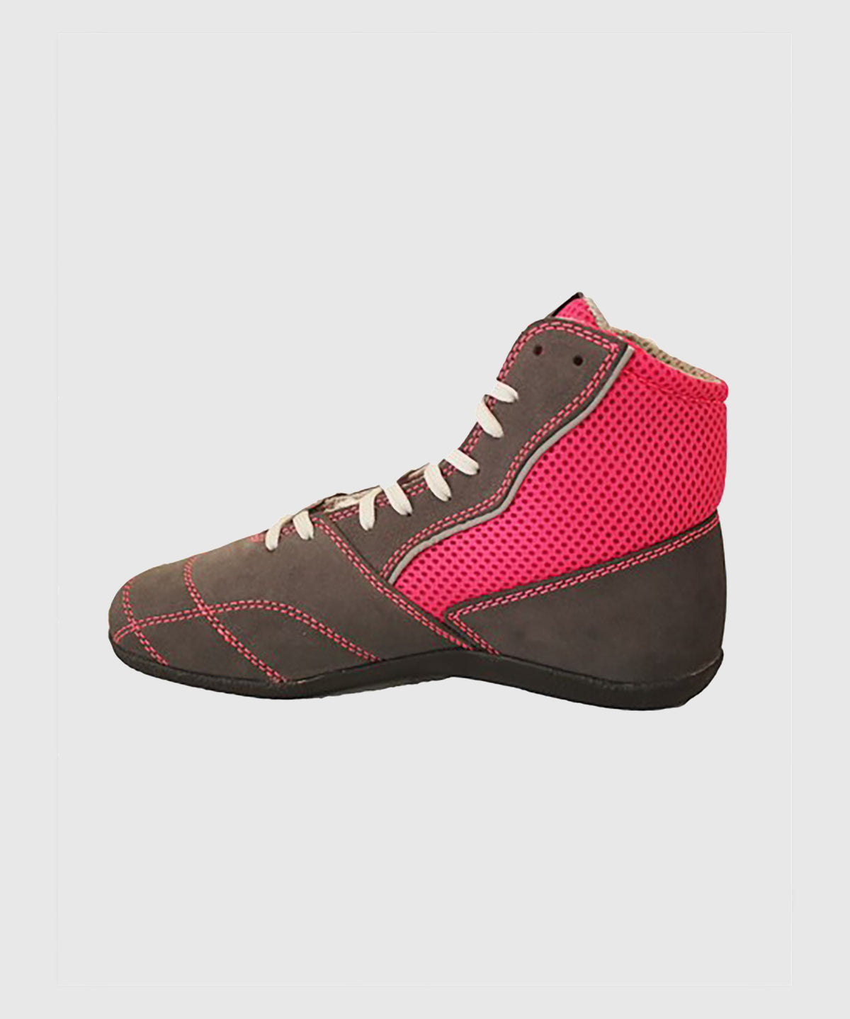 Rivat Boom Lady Botas de Boxeo Francés para Mujer - Grau/Rosa