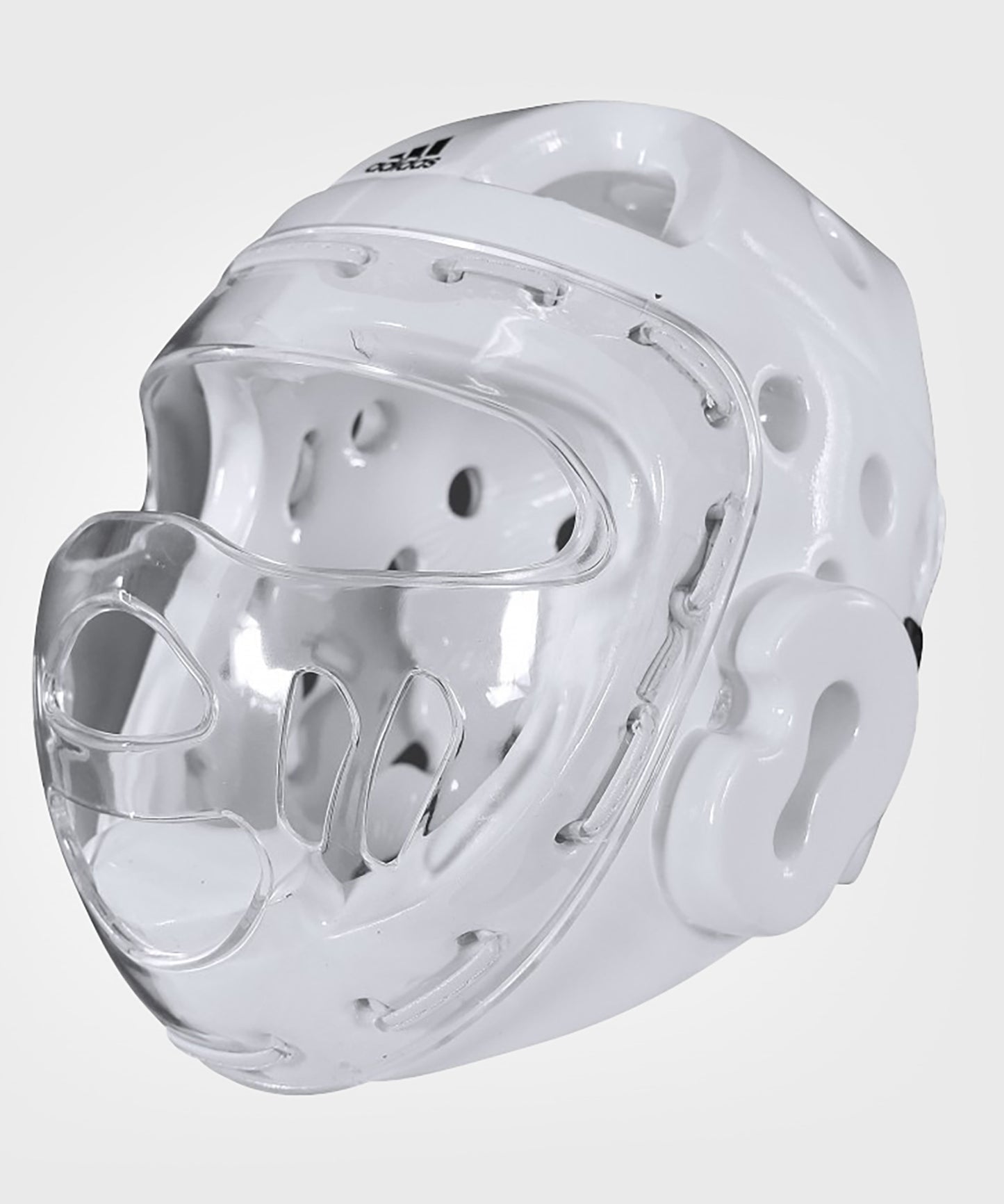Adidas Taekwondo-Helm mit Visier - Weiß