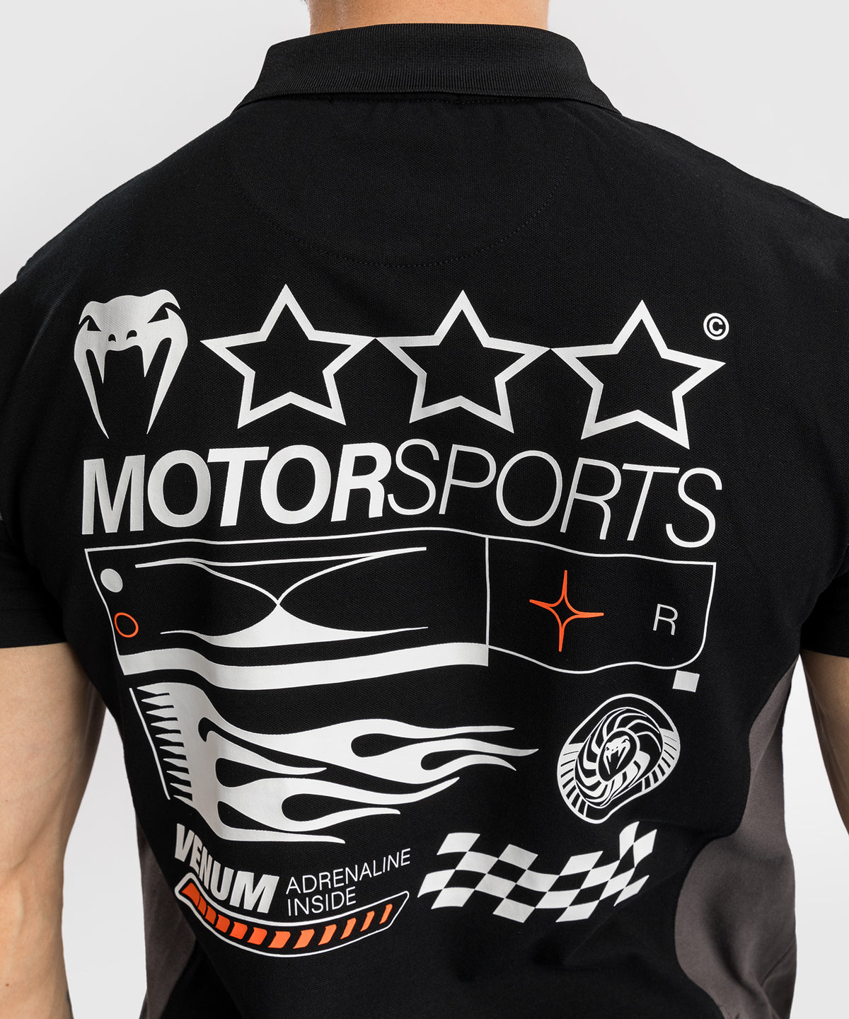 Polo en Coton Venum Motorsport - Noir Profond