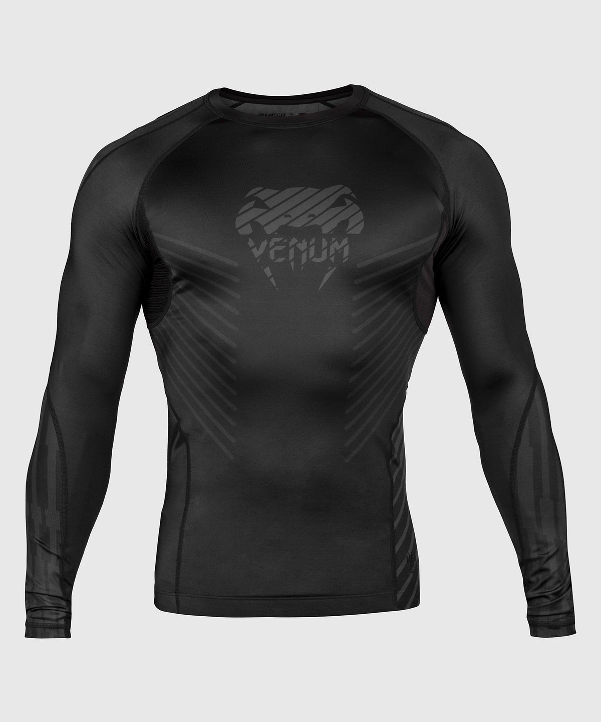 Venum Plasma Rashguard - Langarm - Schwarz/Schwarz