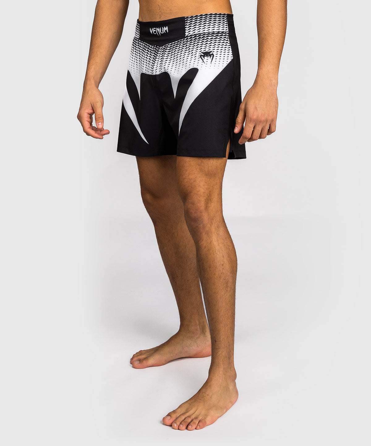 Venum No Gi Pantaloncini da combattimento - Nero/Bianco