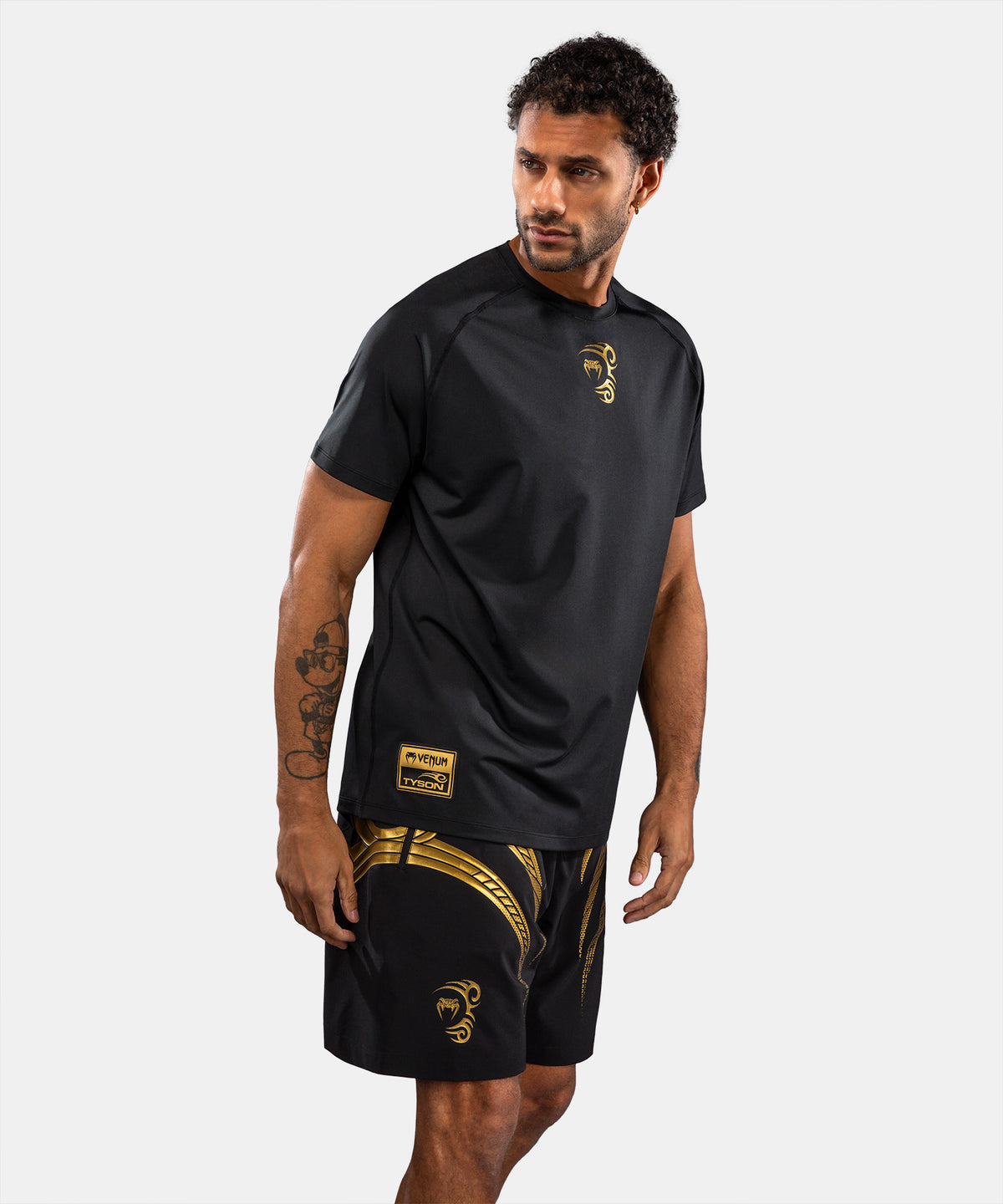 Venum x Mike Tyson Tiger Maglietta Dry Tech - Nero/Oro