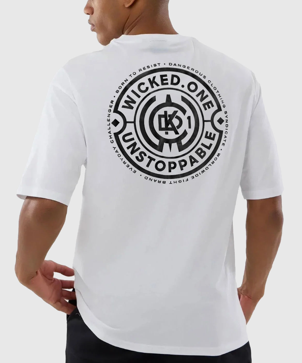 T-Shirt Oversize Wicked One Department - Blanc