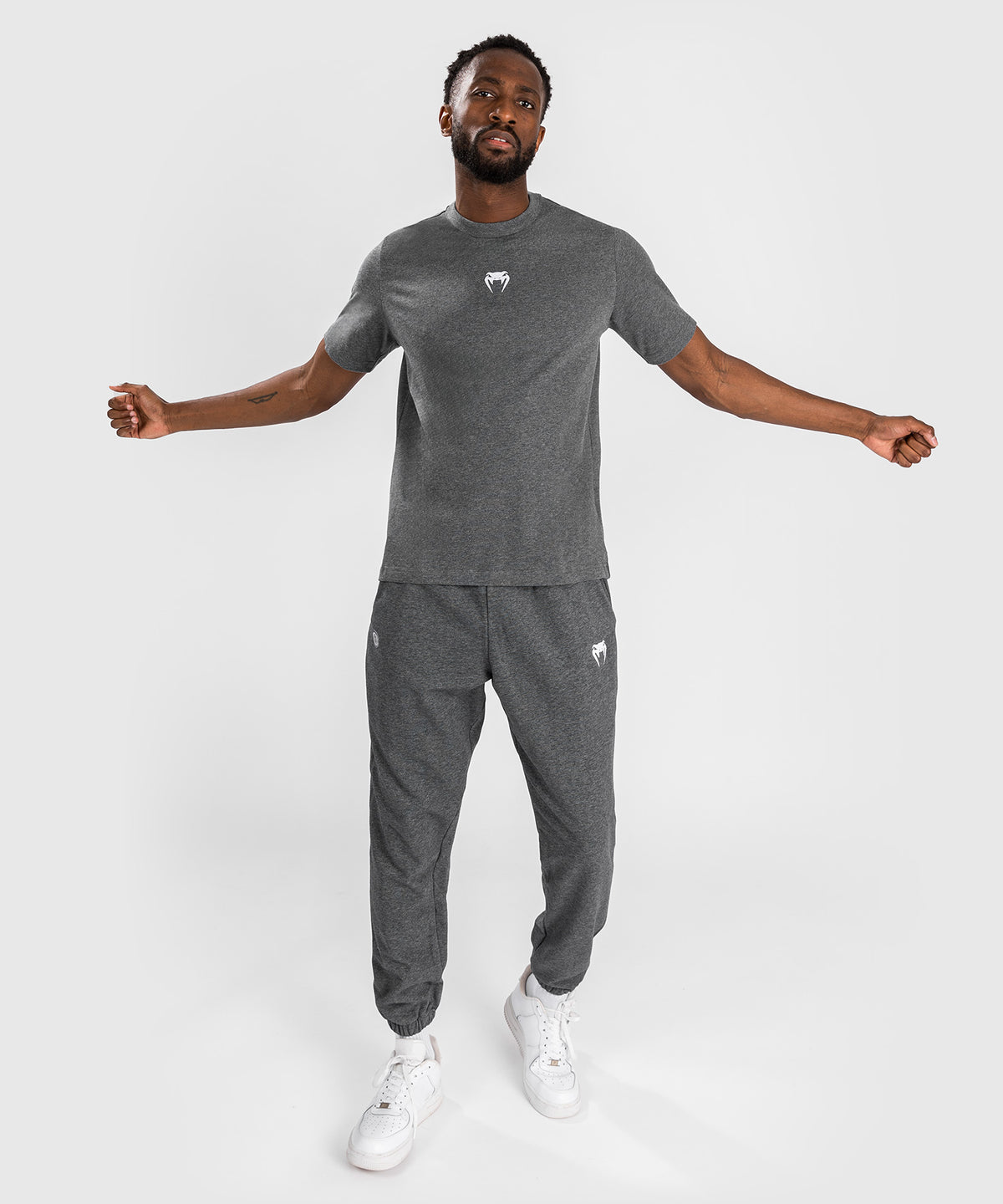 T-Shirt pour Hommes Venum Vortex XL - Gris Foncé Chiné