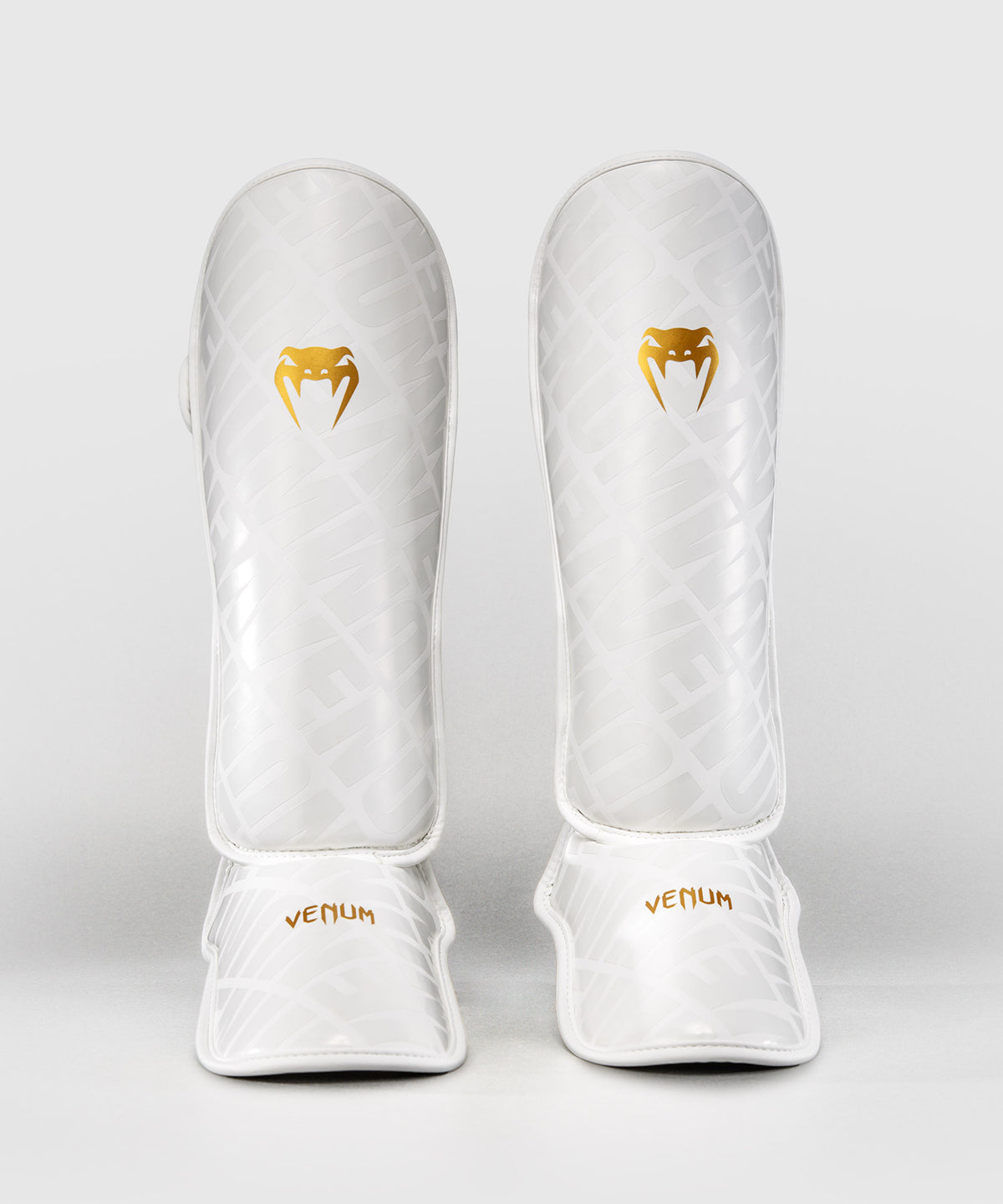 Venum Contender 1.5 XT 3D Shin Guards - White/Gold