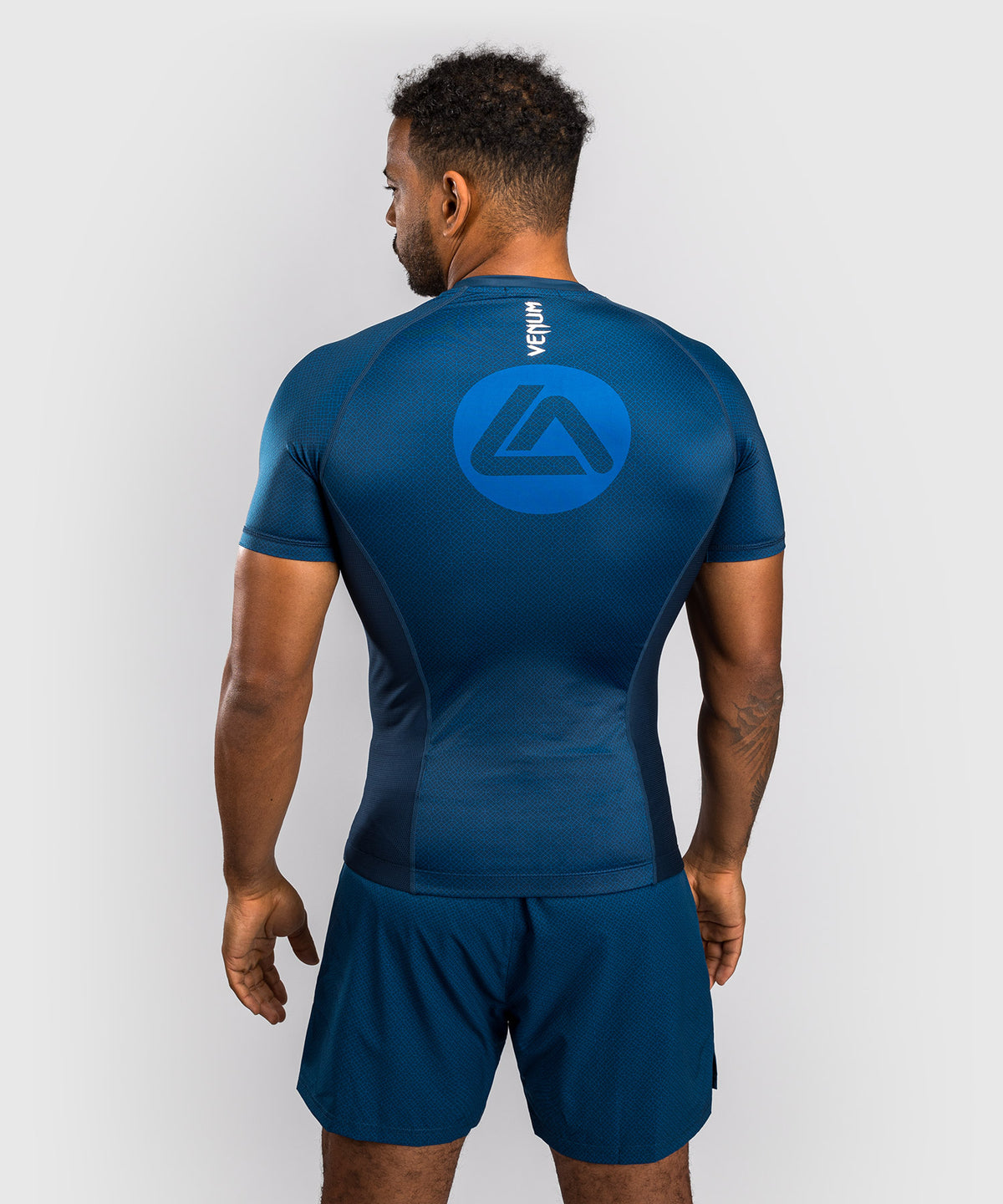 Venum x Roger Gracie Academy Kurzarm Rashguard - Blau