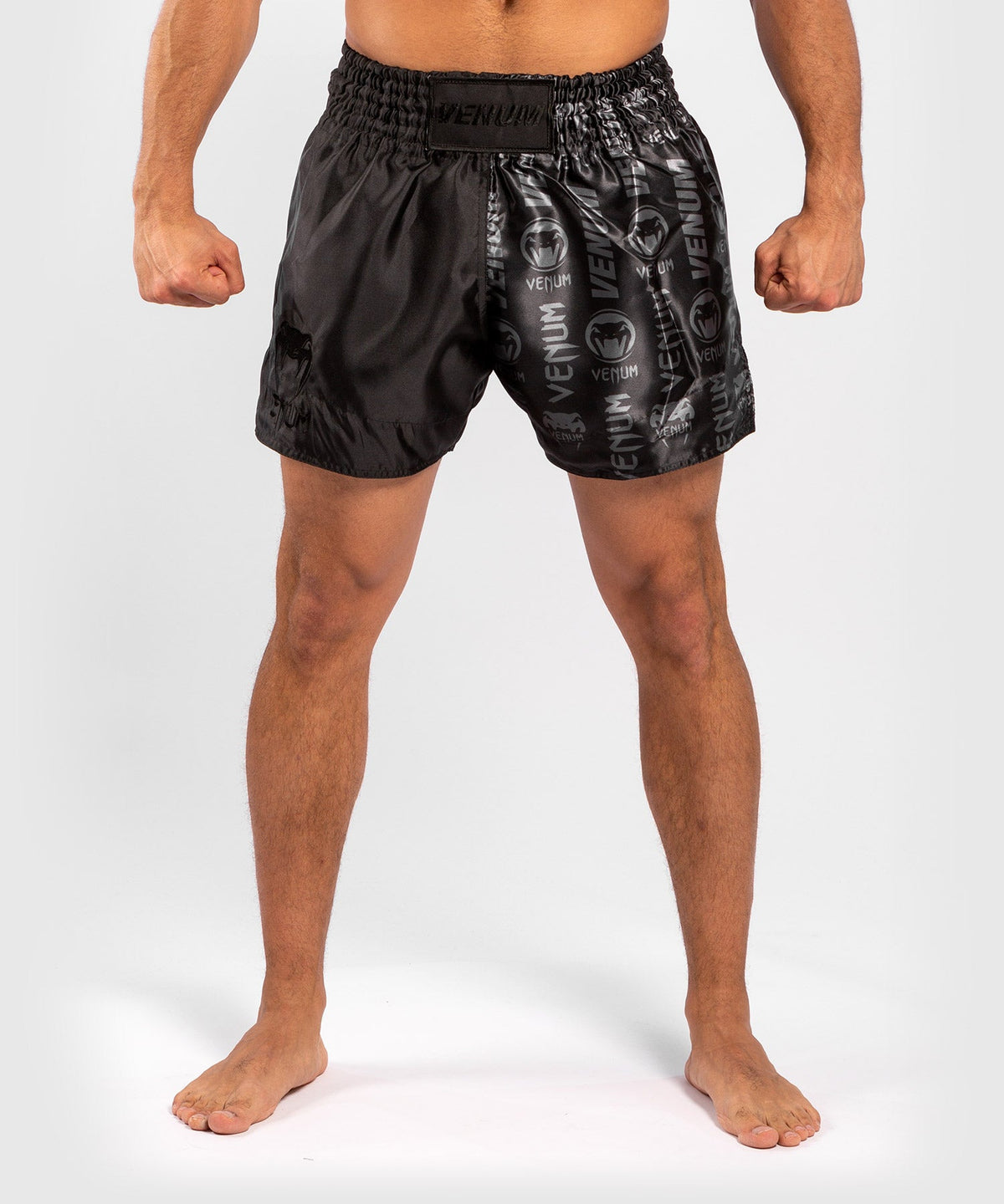 Short de Muay Thai Venum Logos - Noir/Noir