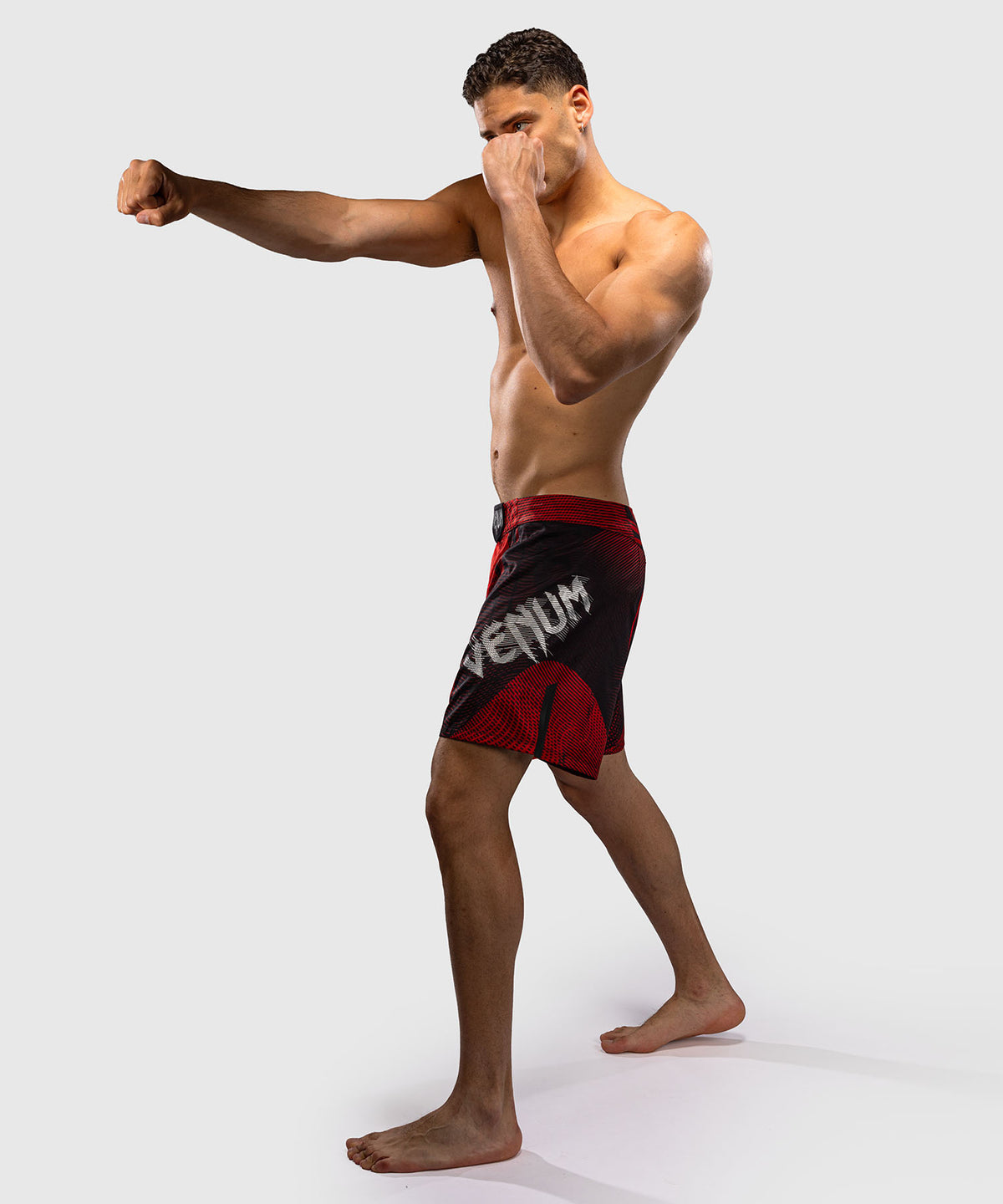 Venum Galactic 3.0 Fightshorts - Rot/Silber