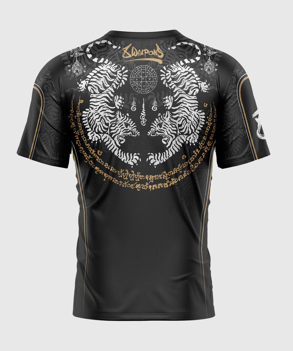 T-shirt 8 Weapons Functional Tiger Yant - Noir/Jaune
