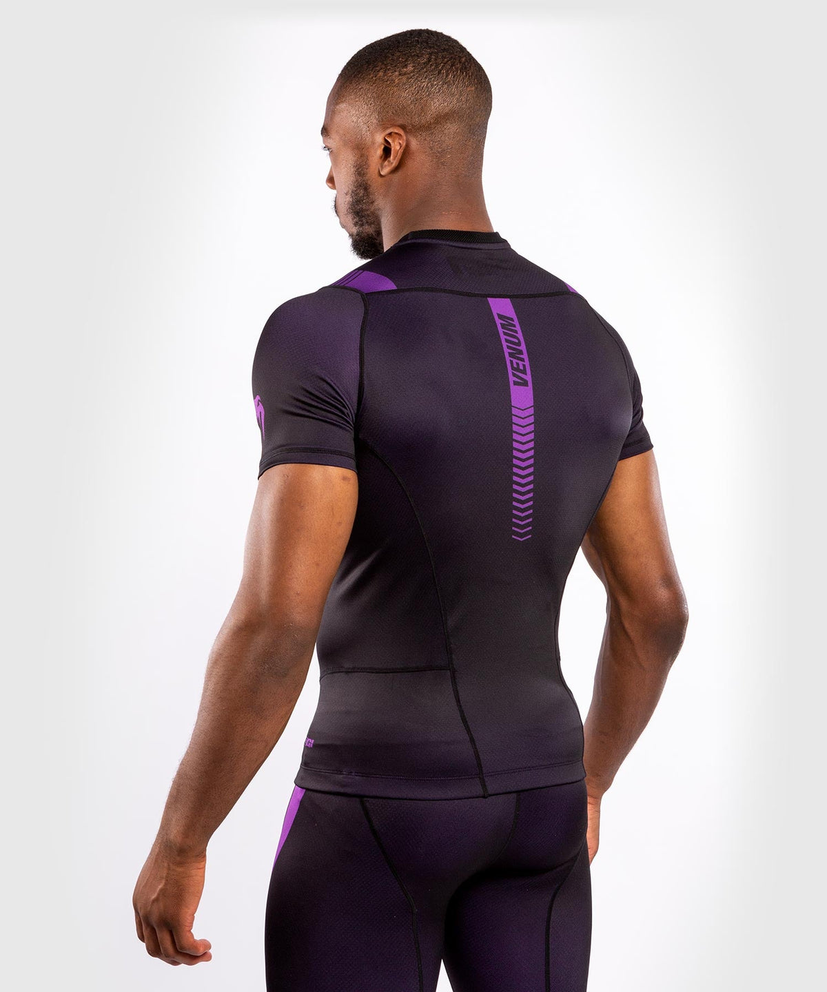 T-shirt de Compression Venum NoGi 3.0 - Manches Courtes - Noir/Violet