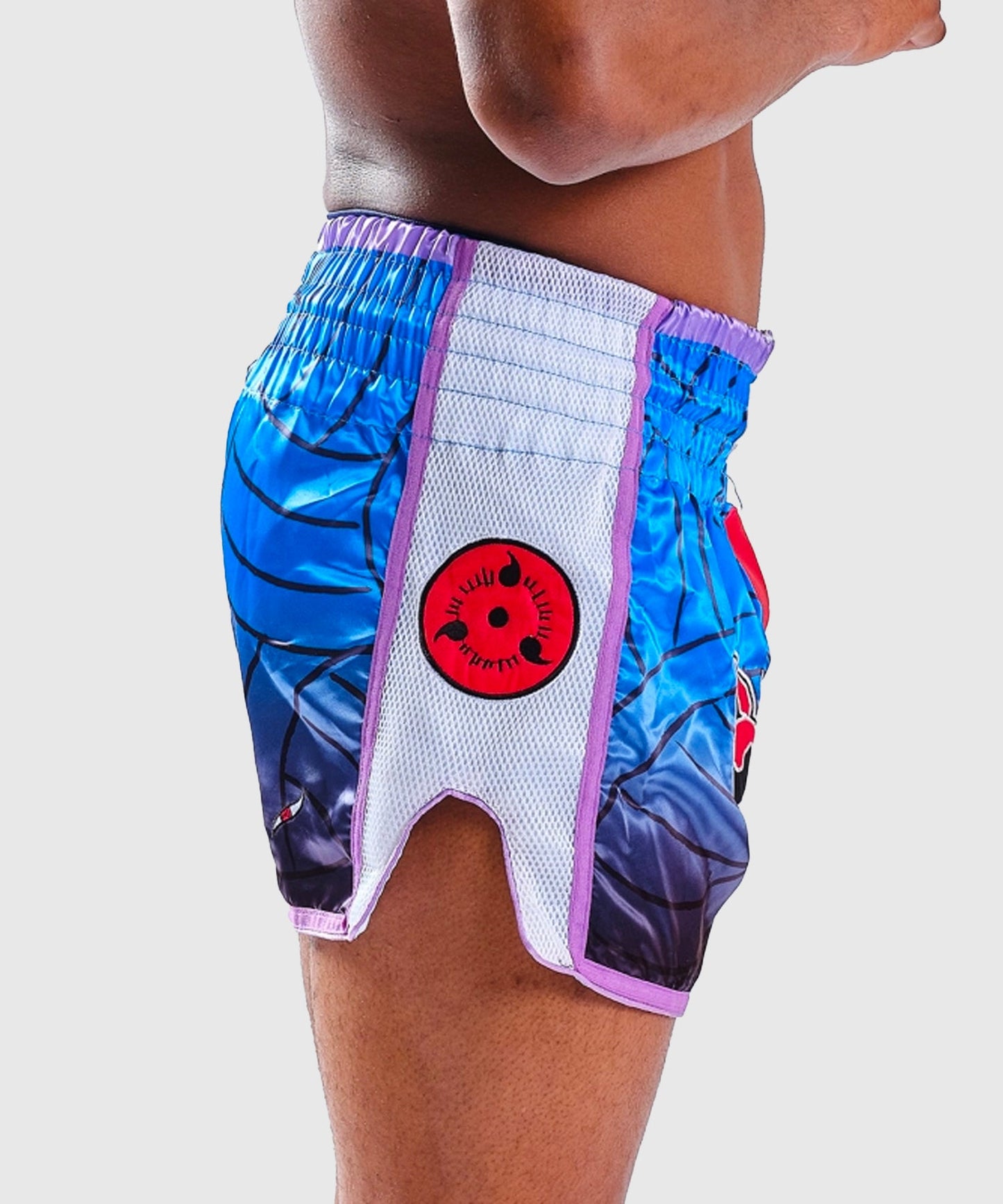 Short de Muay Thai Elion X Naruto - Sasuke - Bleu