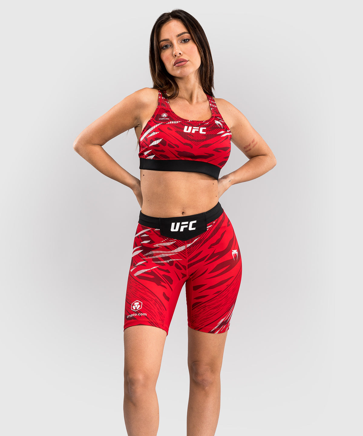 UFC Fusion by Venum Authentic Fight Night Women’s Vale Tudo Short - Long Fit - Red