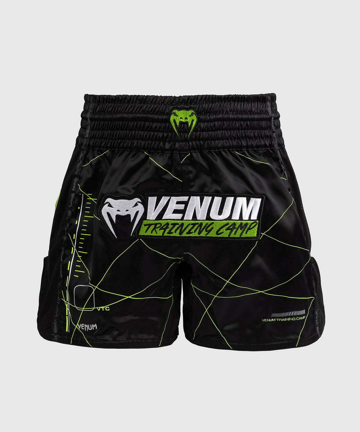 Venum Training Camp 4.0 Pantaloncini da Muay Thai - Nero/Verde chiaro
