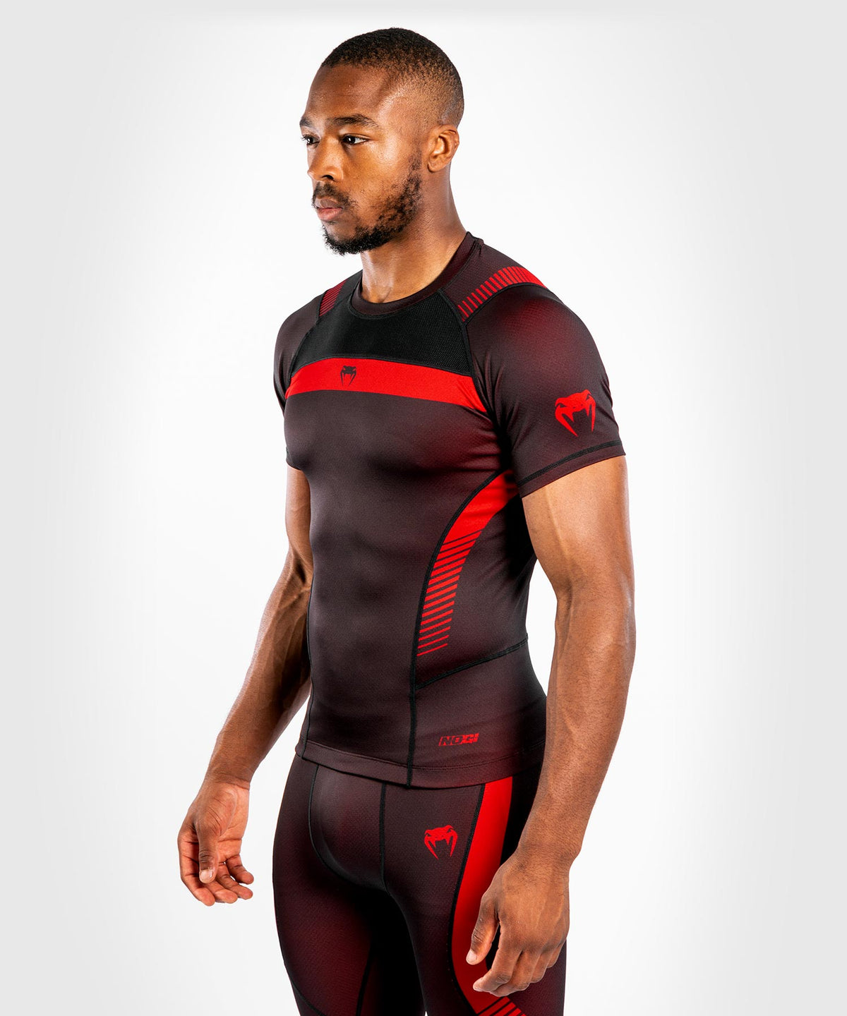 Venum NoGi 3.0 Rashguard - Short Sleeves - Black/Red