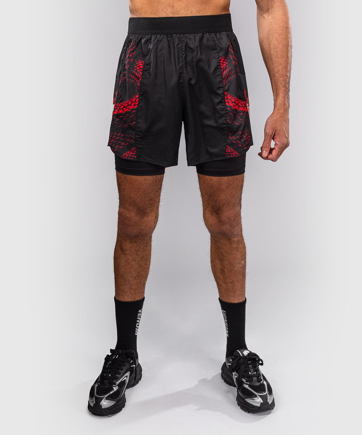 Short d’Entraînement Venum Matupa - Noir/Rouge/Argent