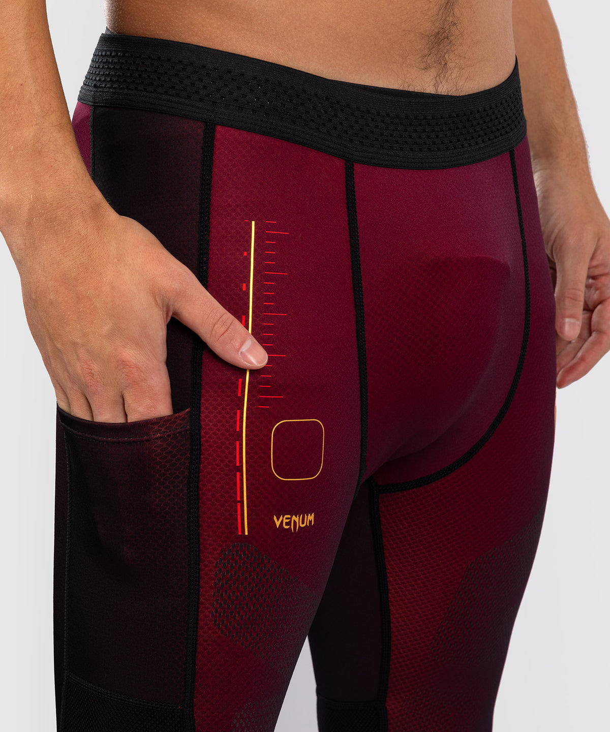Venum Tactical XT Spats - negro/borgoña/oro