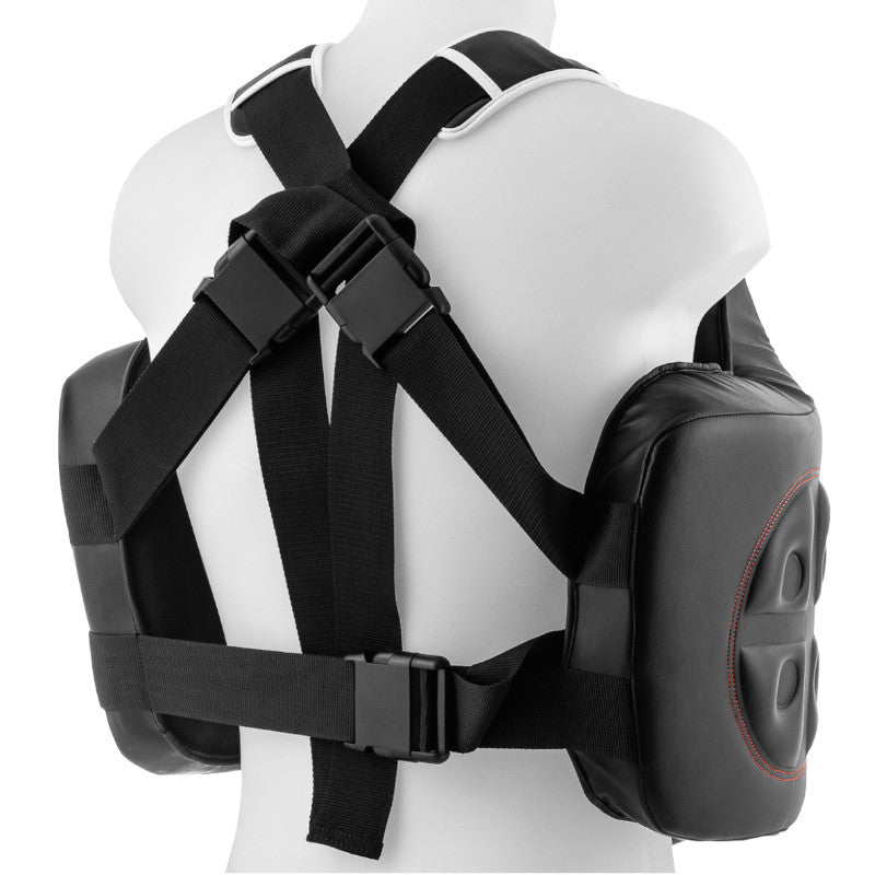 Plastron Metal Boxe Integral Sparring Brustschutz – Schwarz