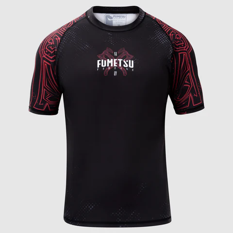 Rashguard Fumetsu Berserker - Manches Courtes - Noir/Rouge