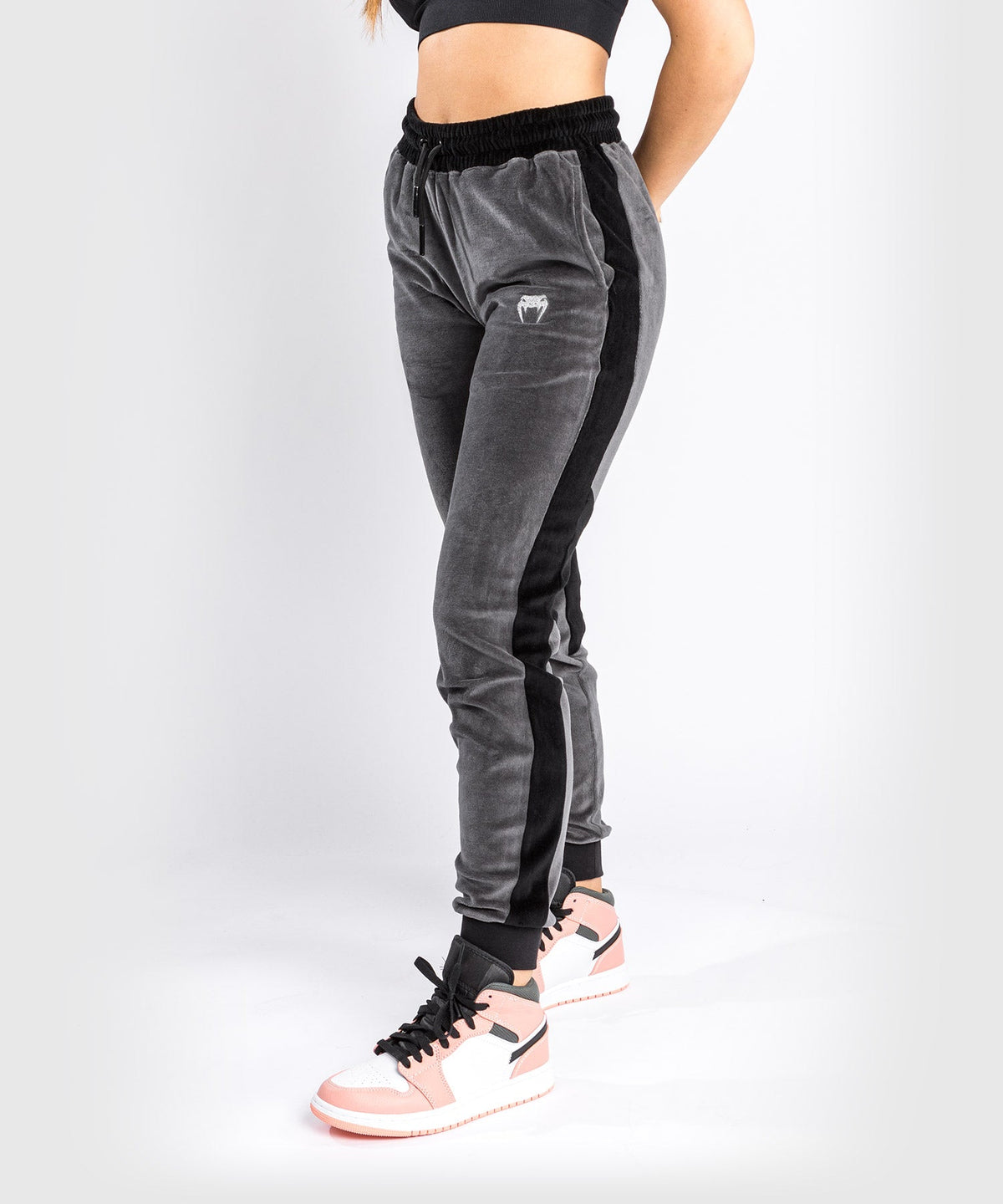 Venum Camoline 2.0 Velvet Joggers Pants - For Women - Grey Black