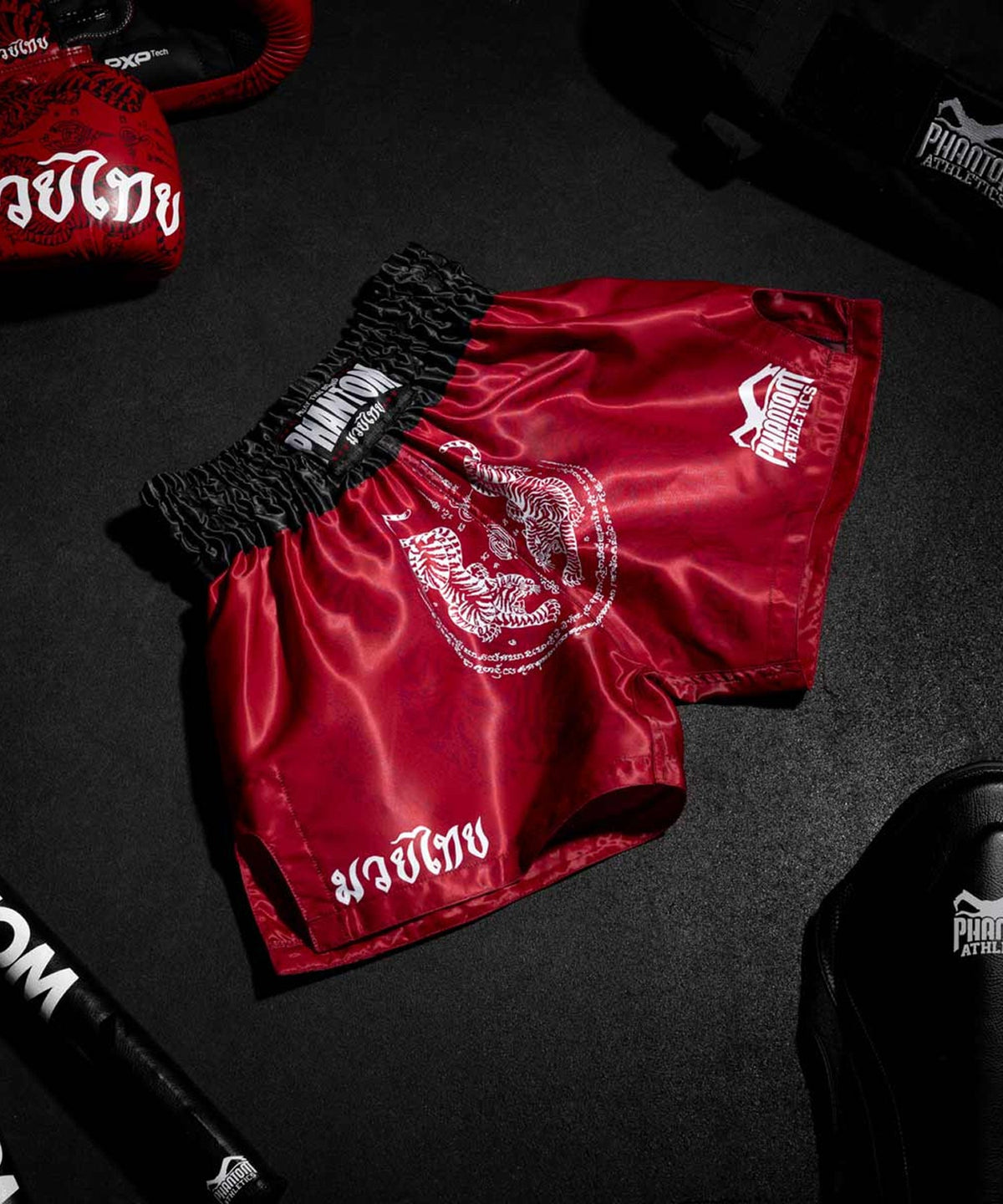Phantom Athletics Sak Yant Muay Thai Shorts - Red