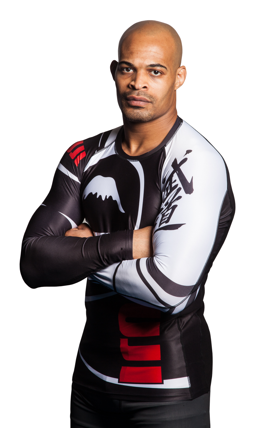 Fuji Sports Freestyle IBJJF Ranked Langarm-Rashguard - Schwarz