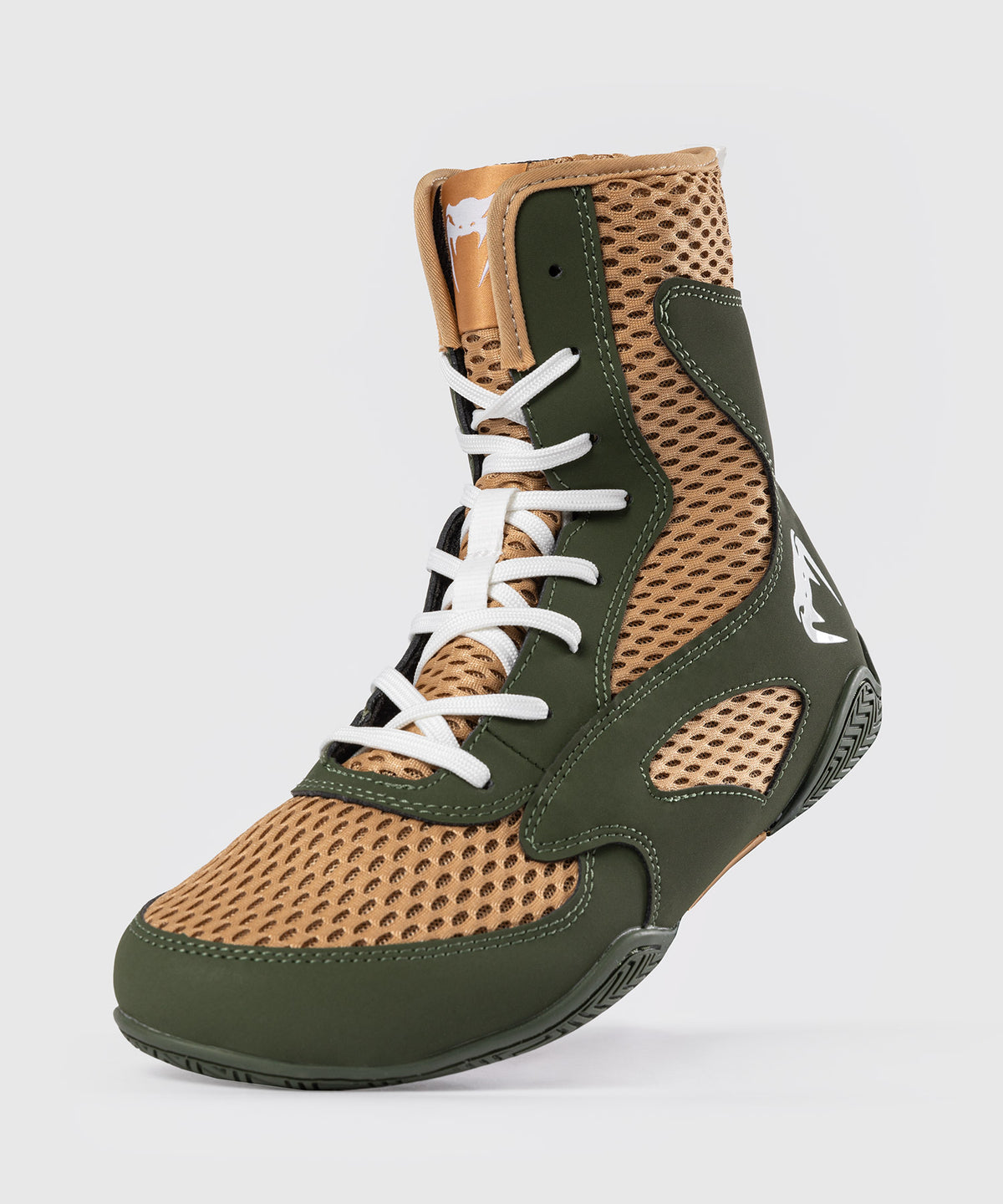Venum Contender Zapatillas de Boxeo - Verde Militar/Arena