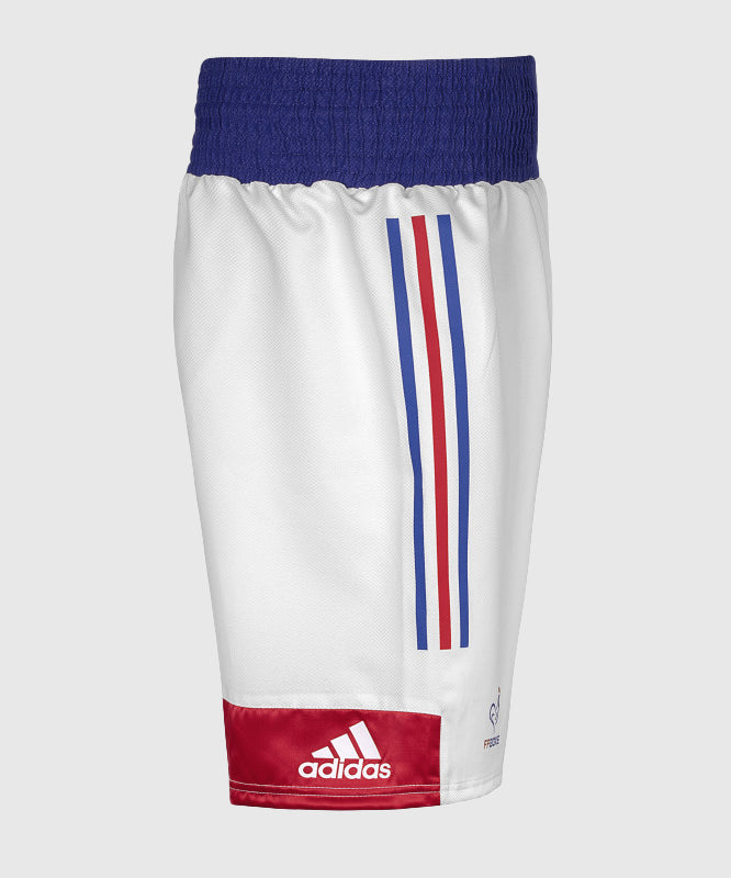 Adidas FFB Pantaloncini Boxe Inglese - Bianco