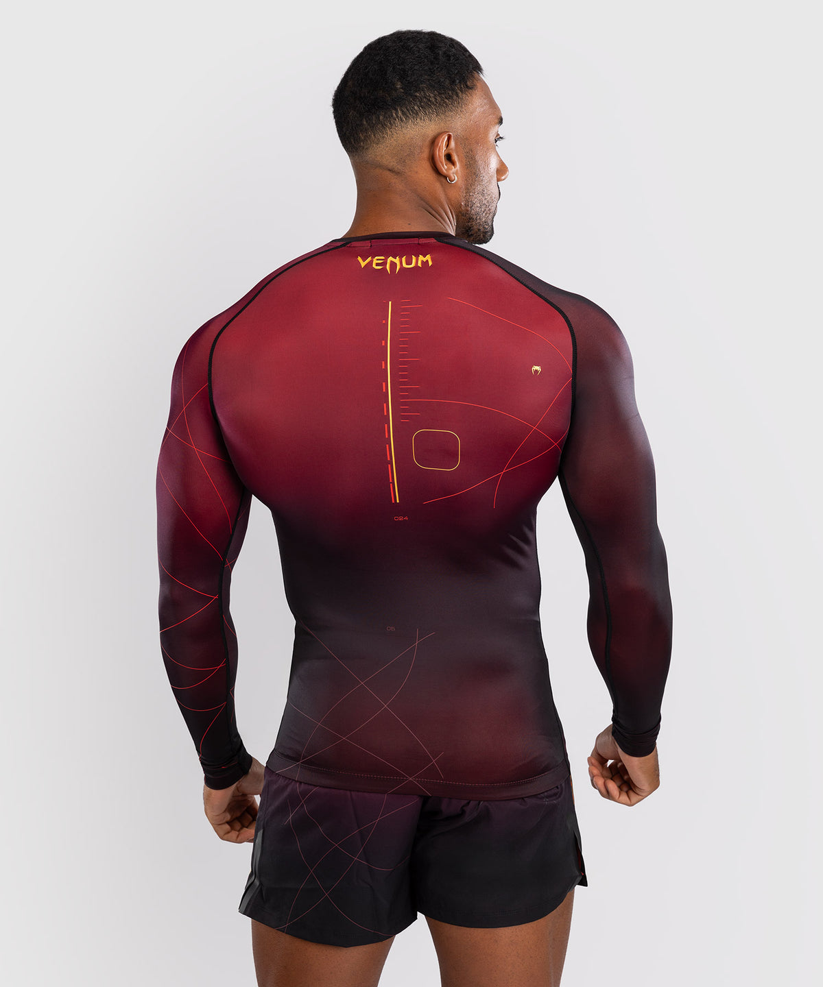 Rashguard Manches Longues Venum Tactical XT- Noir/Bordeaux/Or